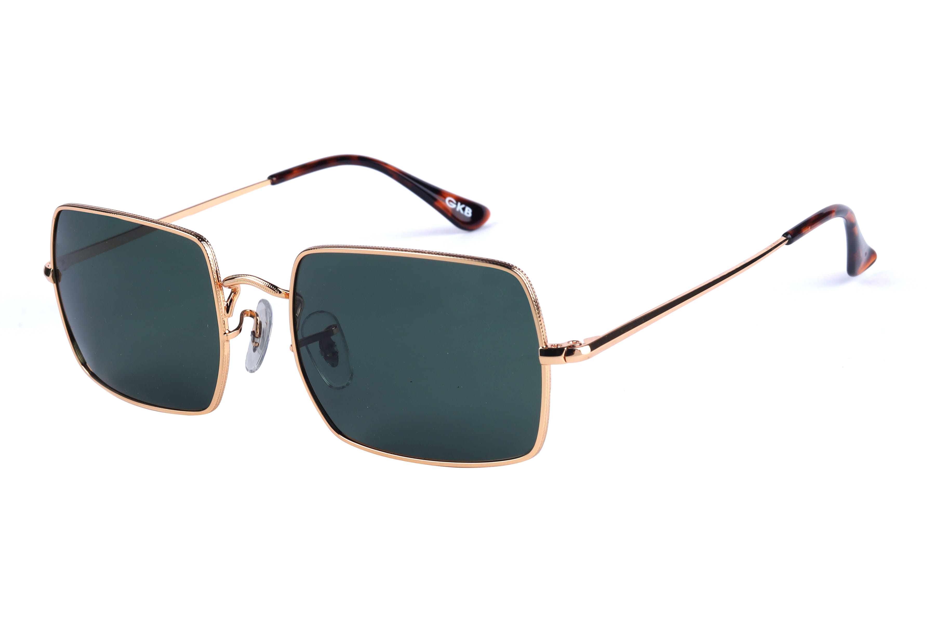 Inspira AK17186 Sunglass Gold Unisex Full Metal Sunglass — Gold frame — view 1