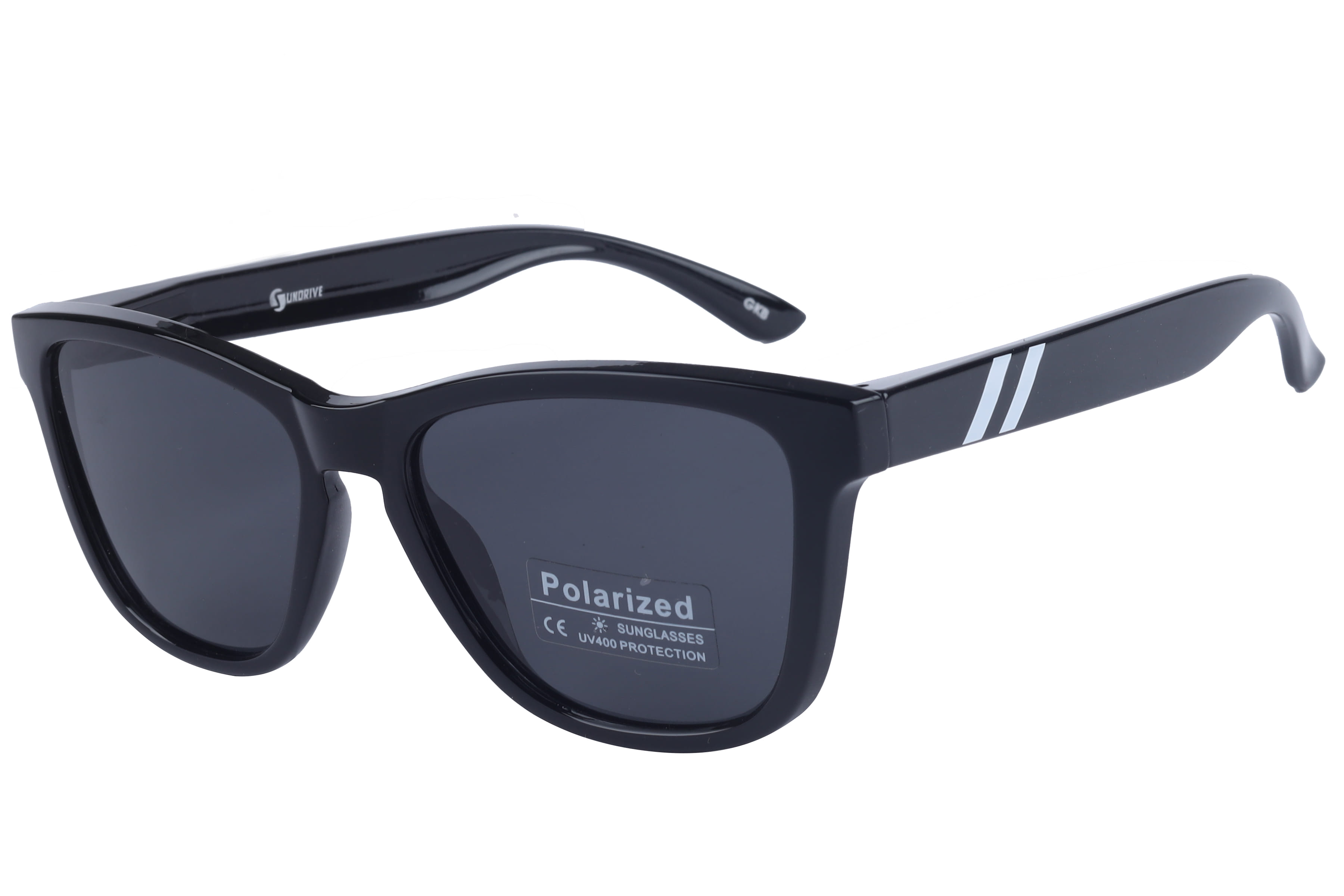 Inspira PL610 Sunglass Black Male Full Shell Sunglass — Black frame — view 1