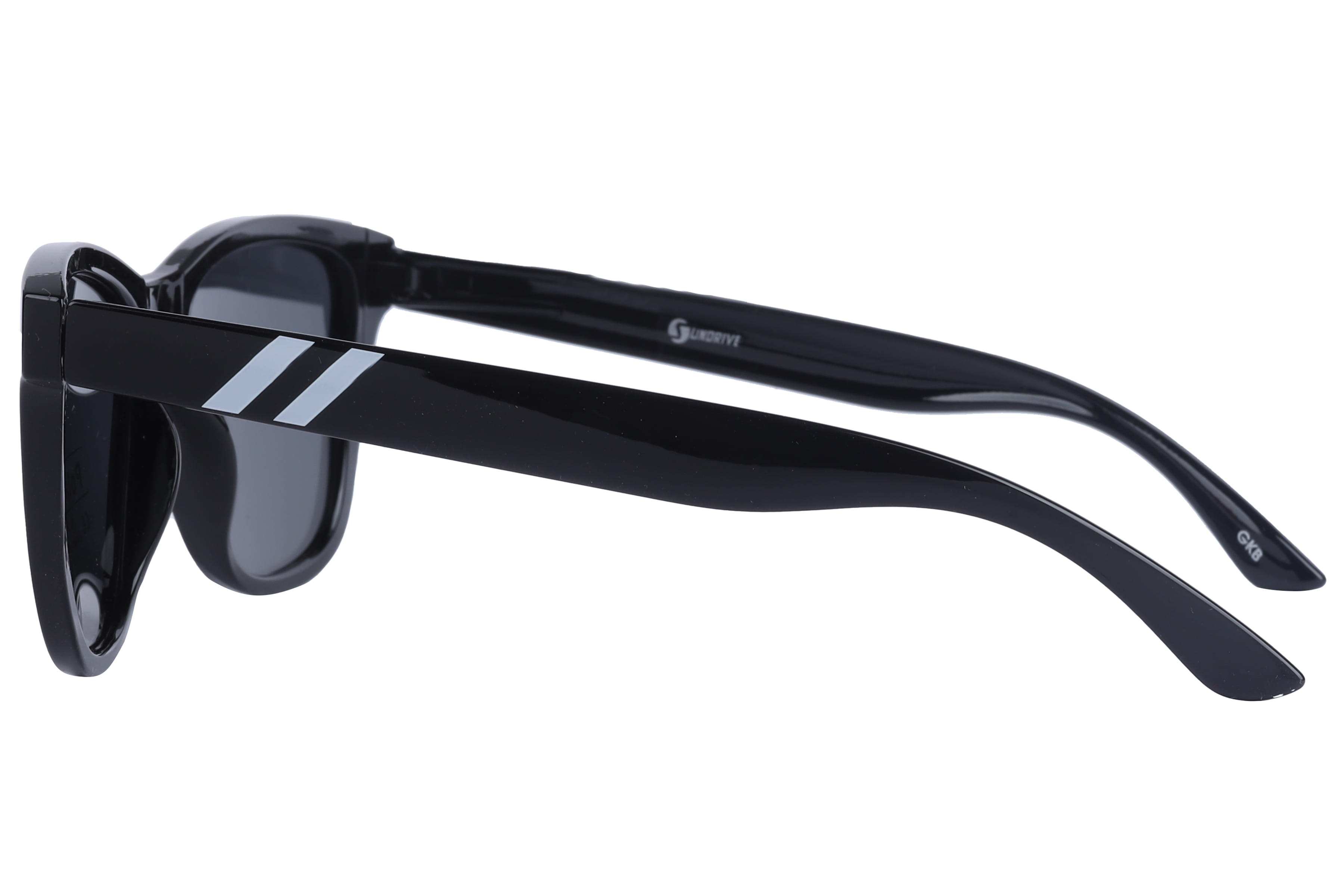 Inspira PL610 Sunglass Black Male Full Shell Sunglass — Black frame — view 3