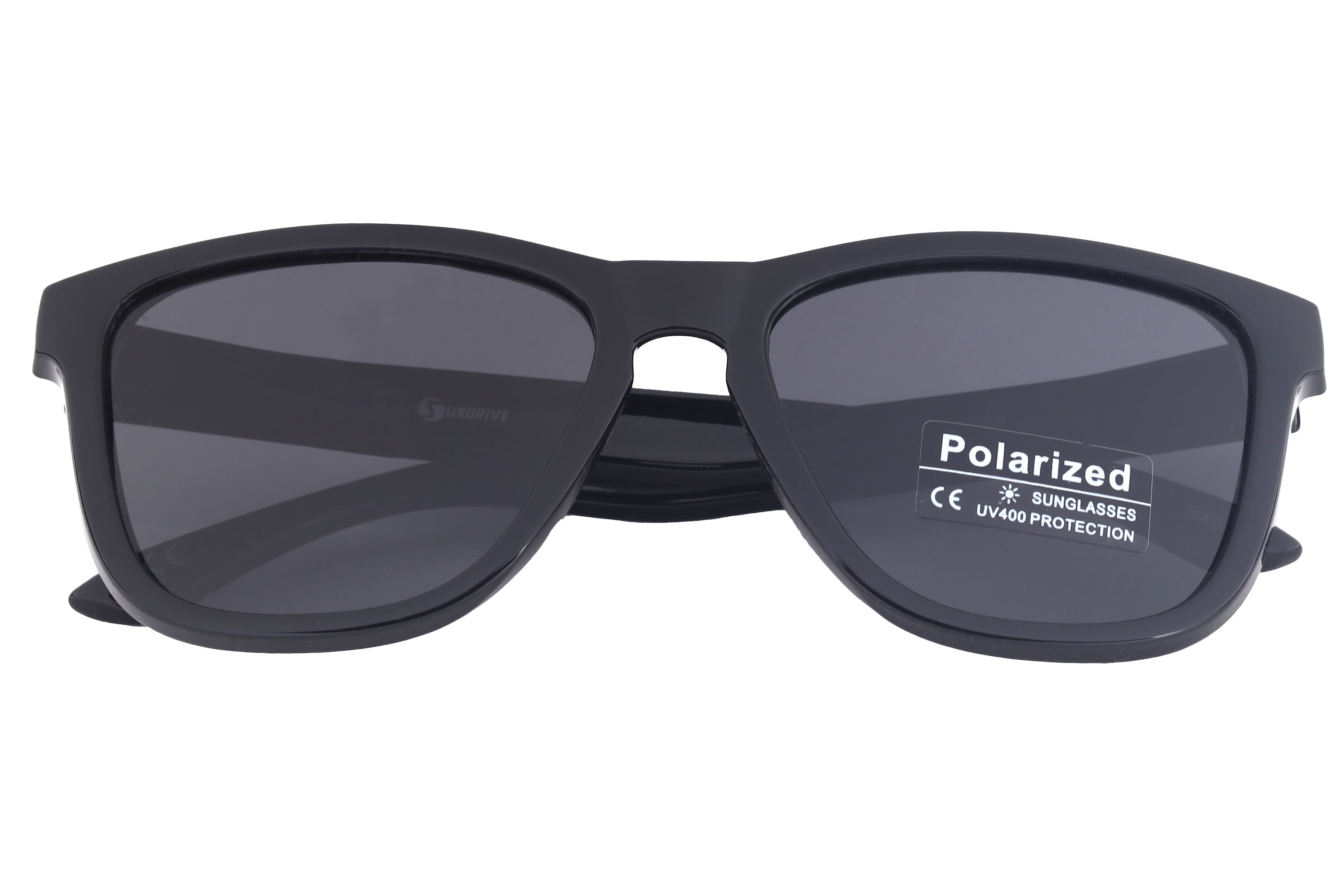 Inspira PL610 Sunglass Black Male Full Shell Sunglass — Black frame — view 4
