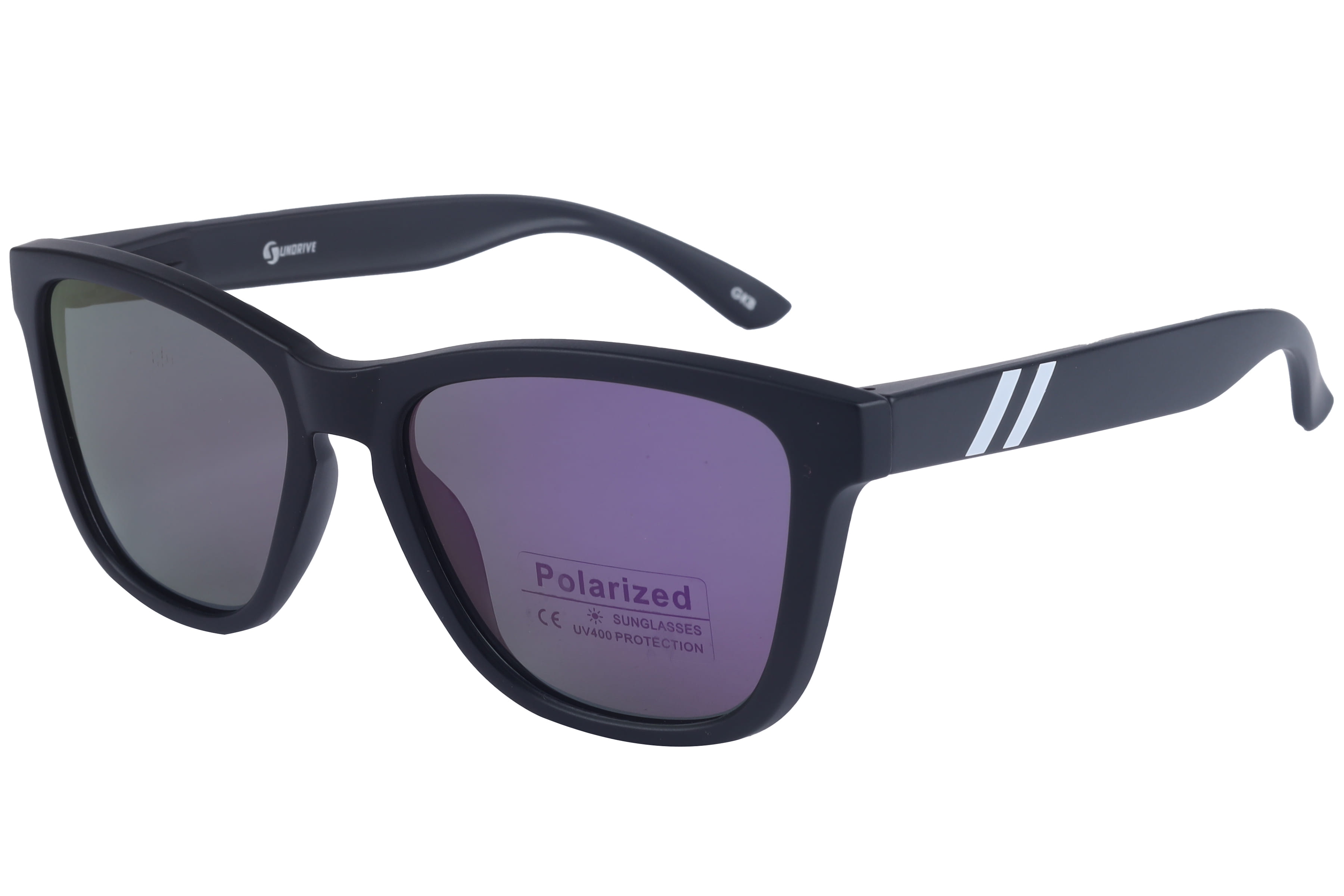 Inspira PL610 Sunglass Matt Black Male Full Shell Sunglass — Matt Black frame — view 1