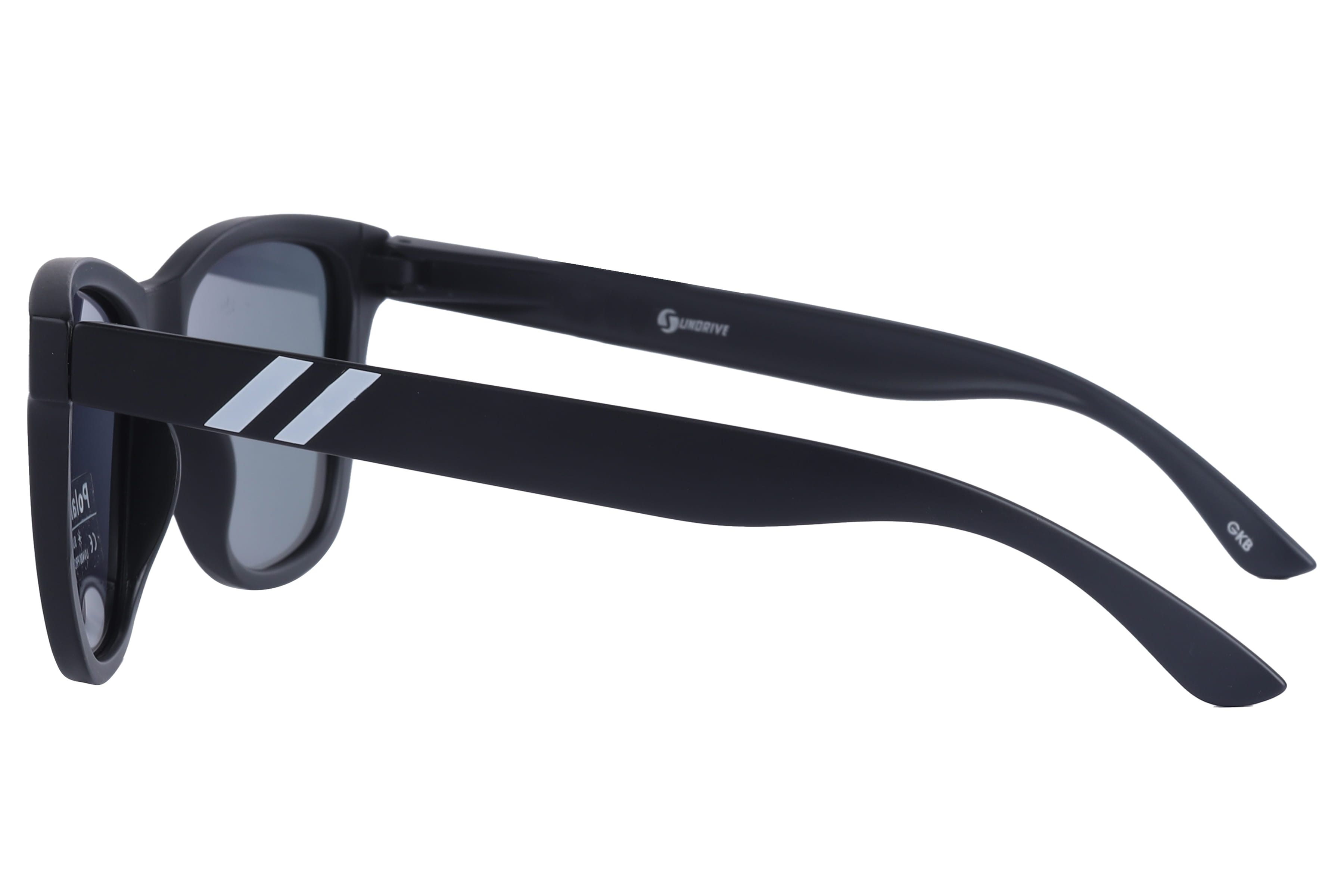 Inspira PL610 Sunglass Matt Black Male Full Shell Sunglass — Matt Black frame — view 3