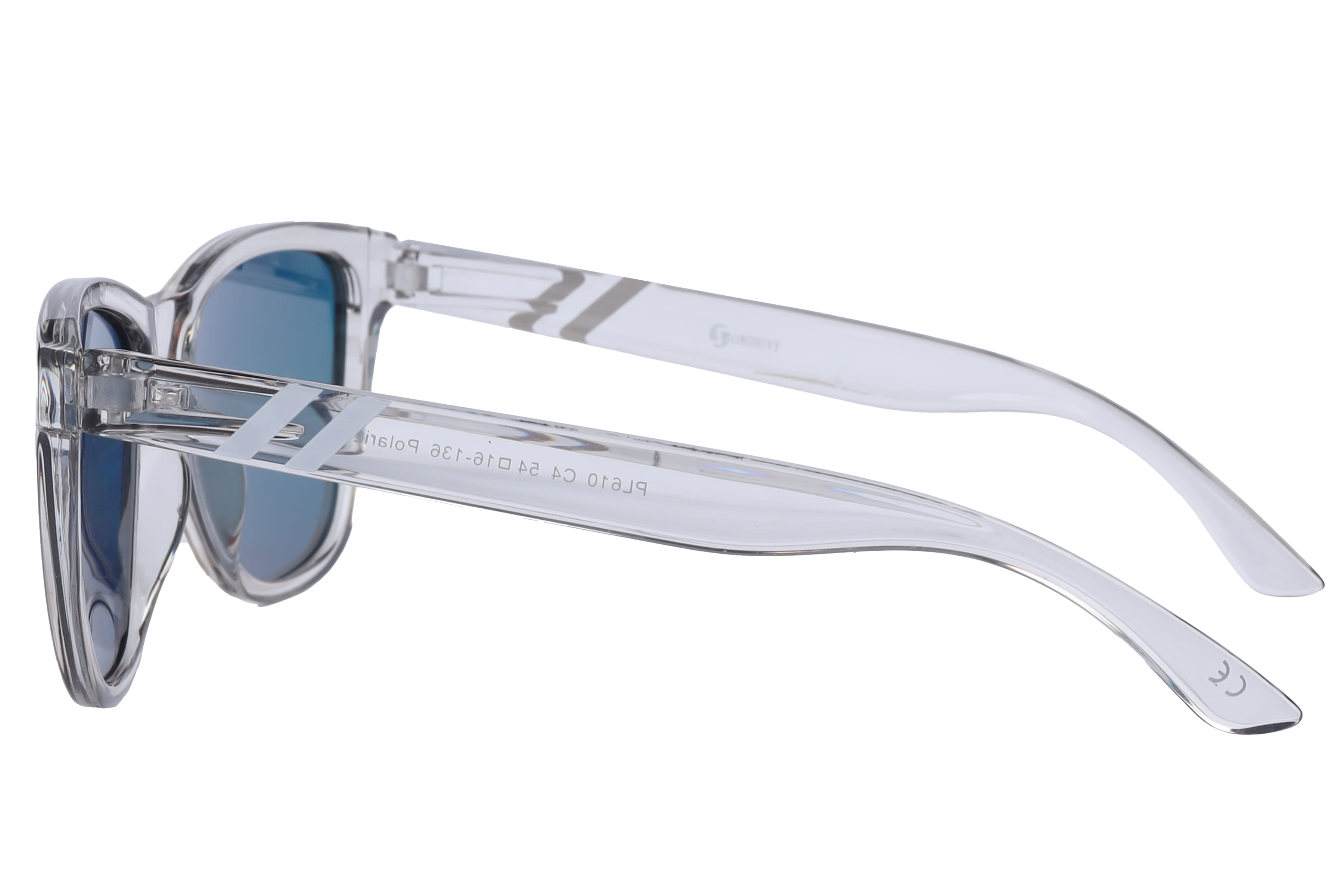 Inspira PL610 Sunglass Transparent Grey Male Full Shell Sunglass — Transparent Grey frame — view 3