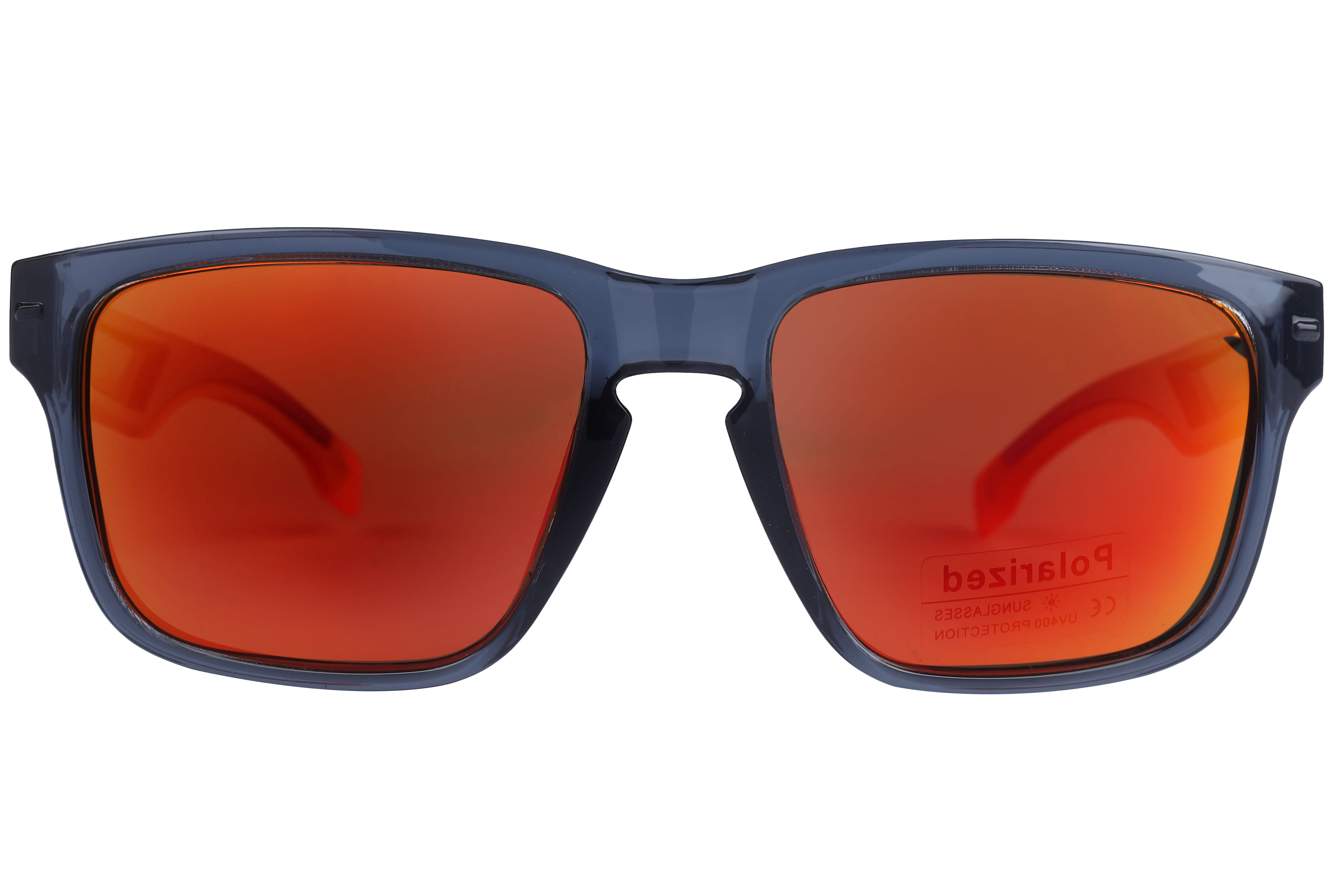 Inspira PTE2166 Sunglass Transparent Blue Male Full Shell — Matt Black frame