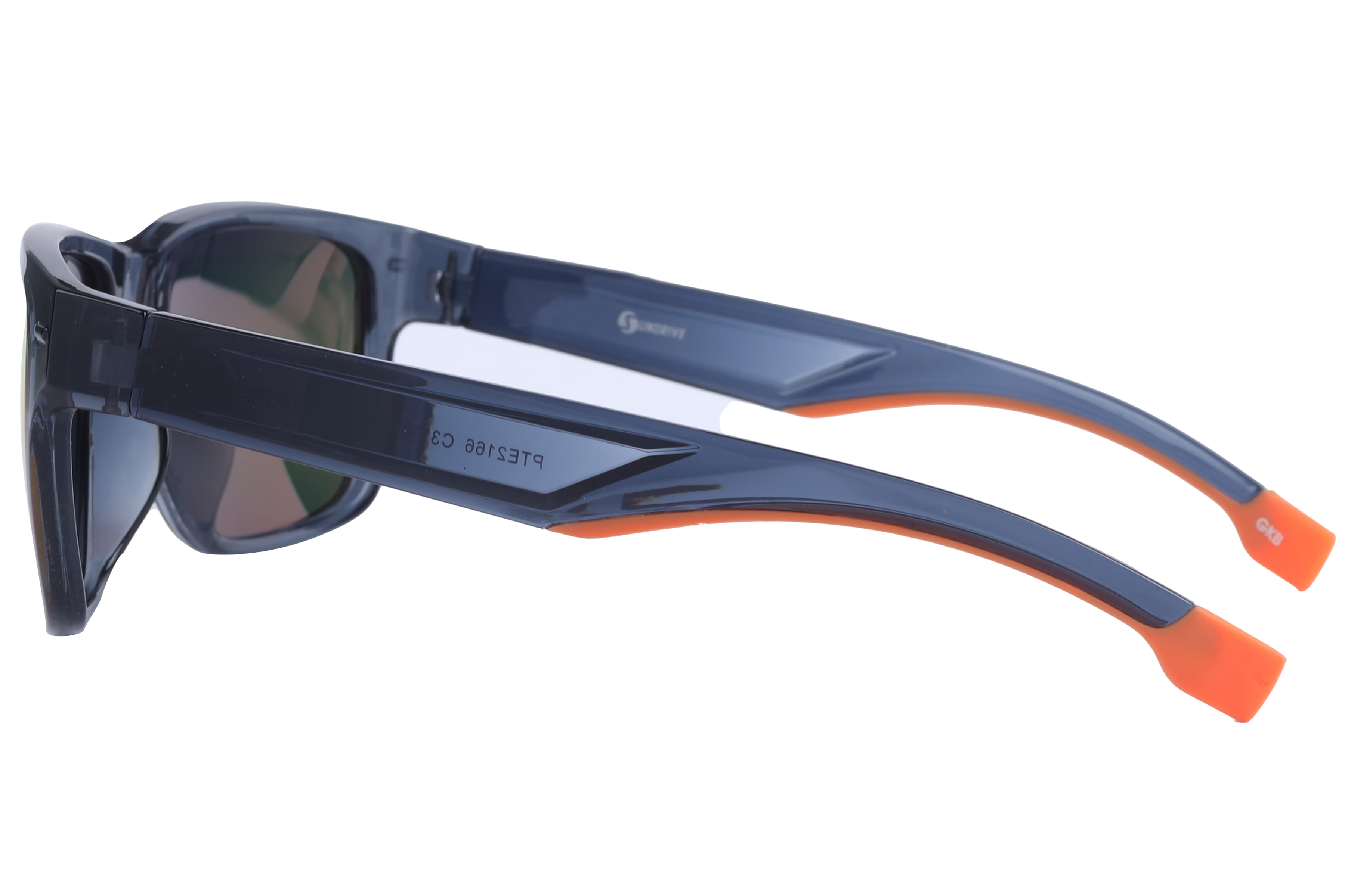 Inspira PTE2166 Sunglass Transparent Blue Male Full Shell Sunglass — view 3