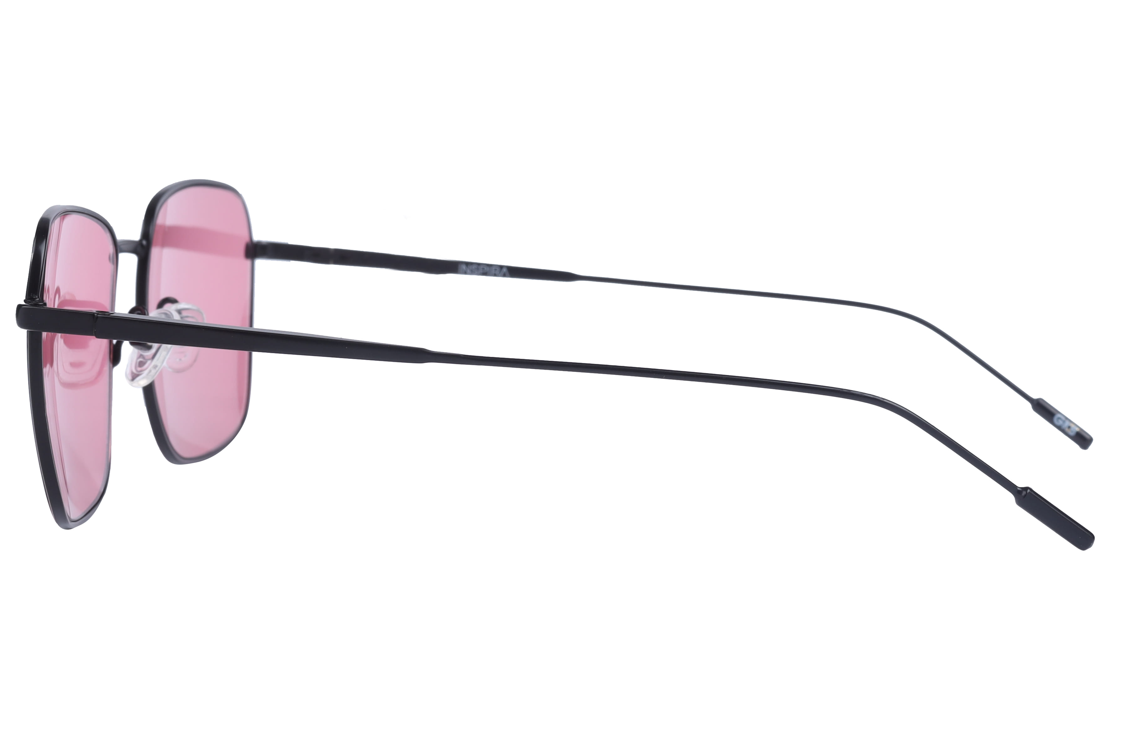 Inspira 14018 Sunglass Matt Black Unisex Full Metal Sunglass — Matt Black frame — view 3