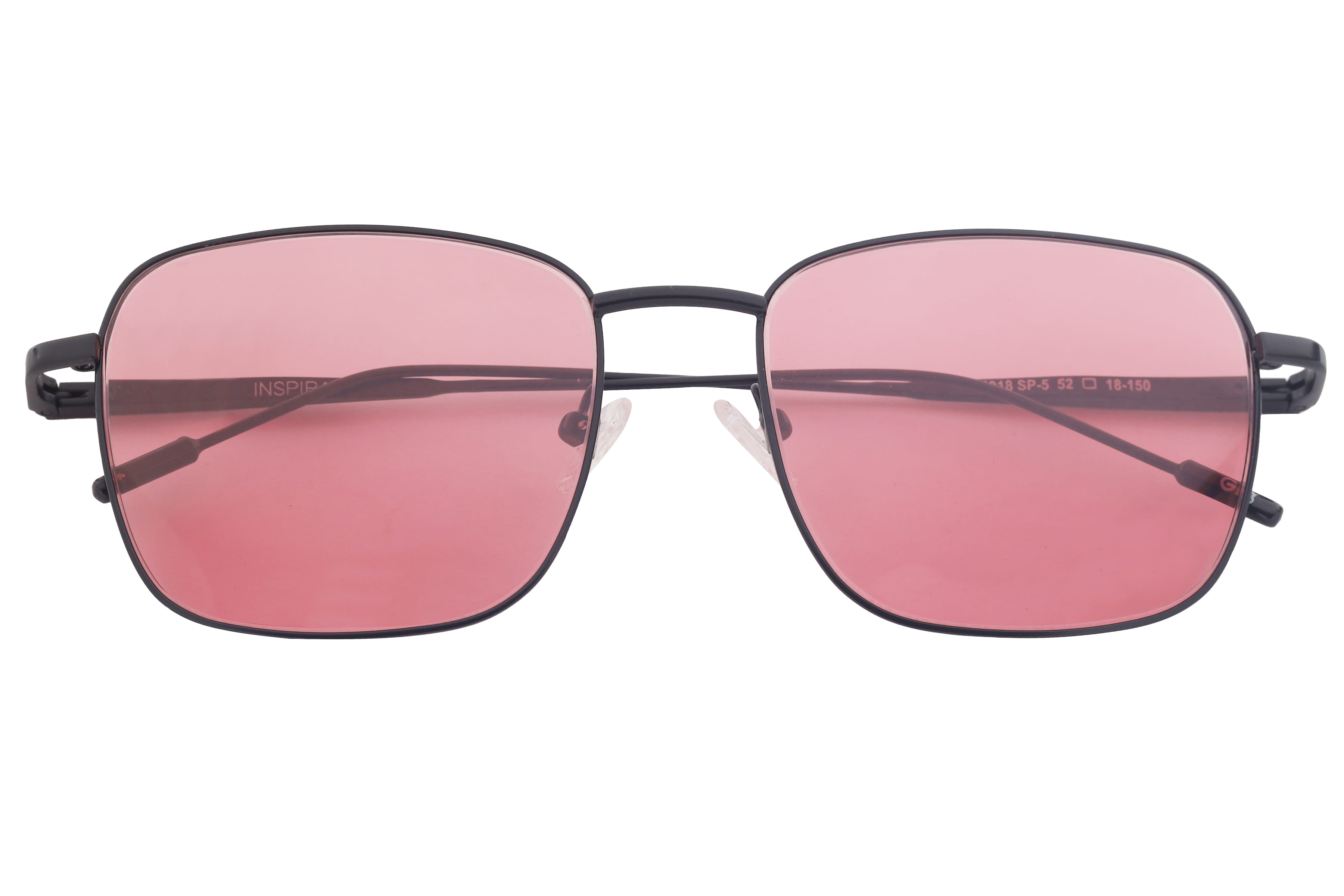 Inspira 14018 Sunglass Matt Black Unisex Full Metal Sunglass — Matt Black frame — view 4