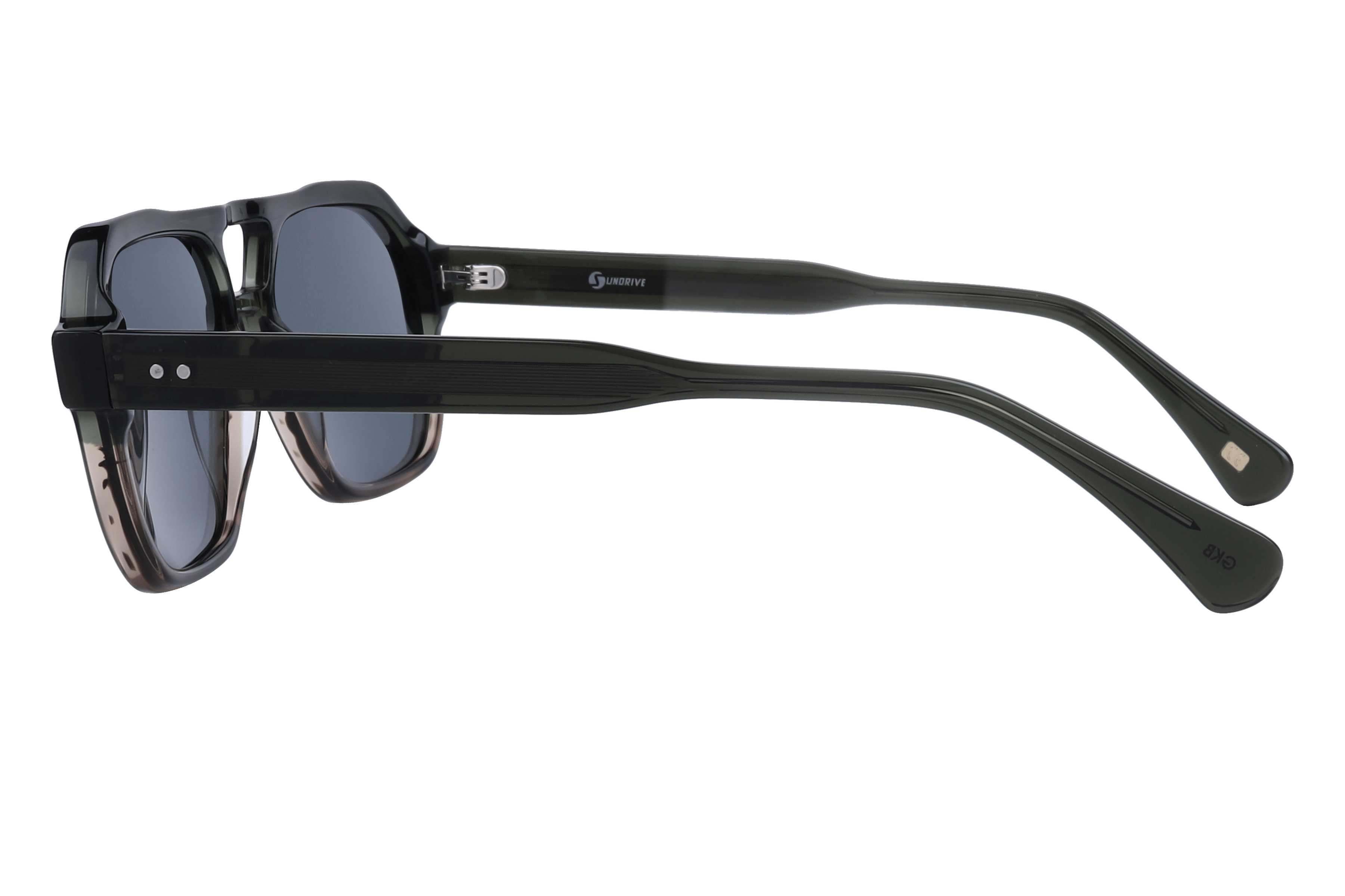 Inspira AT8464 Sunglass Olive Male Full Shell Sunglass — Olive frame — view 3