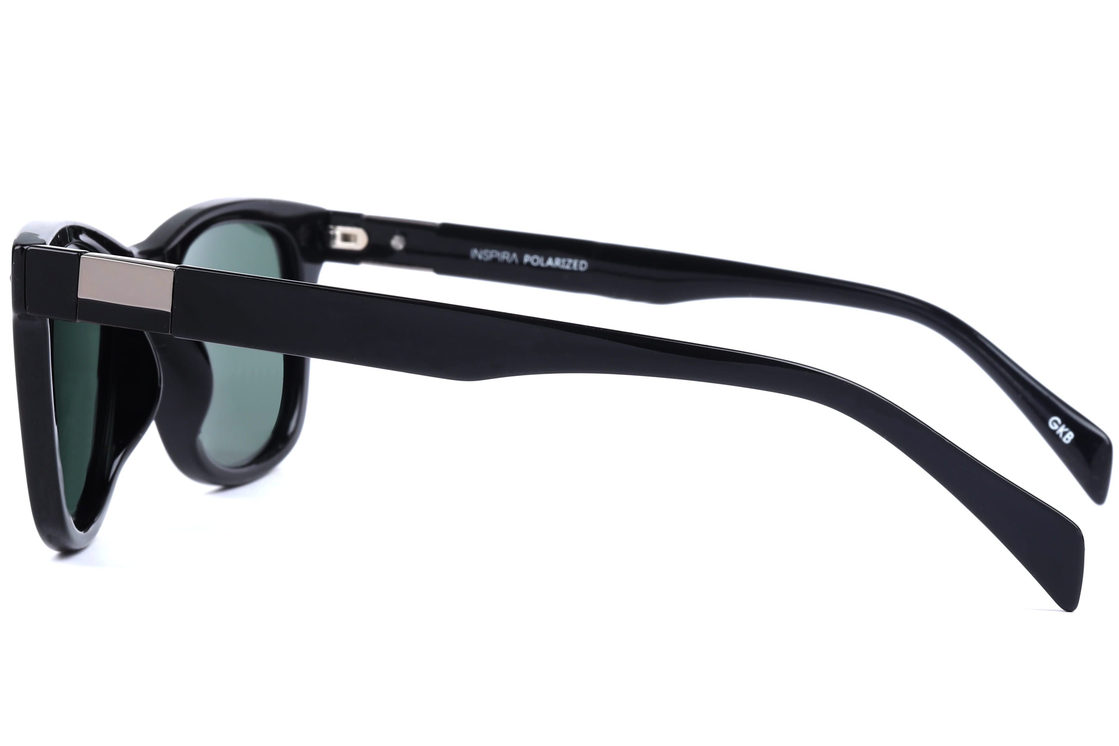 Inspira INS 1053 Sunglass Black Male Full Shell Sunglass — Black frame — view 2