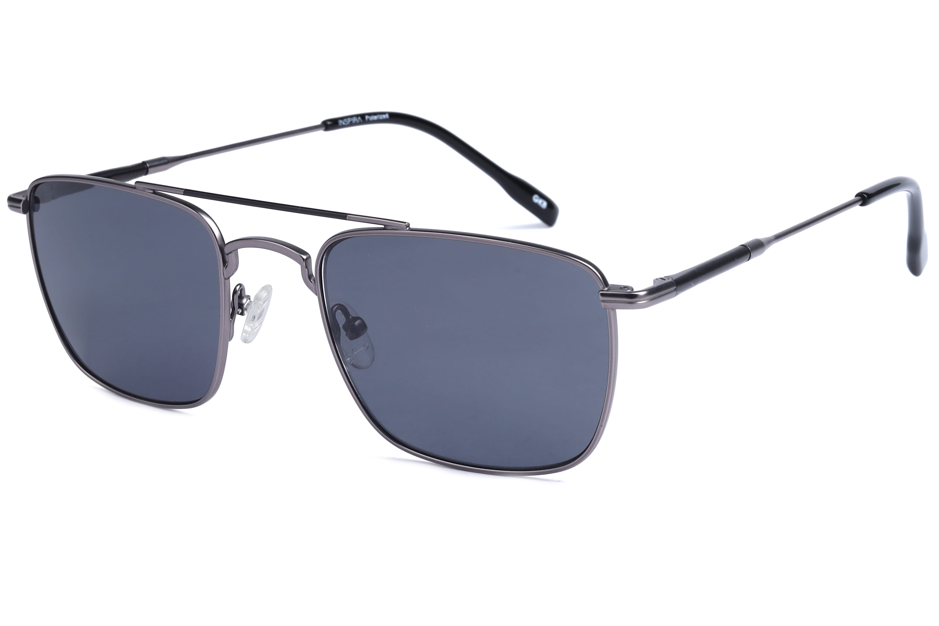Inspira VS6537 Sunglass Gun Metal Unisex Full Metal Sunglass — Gun Metal frame — view 1