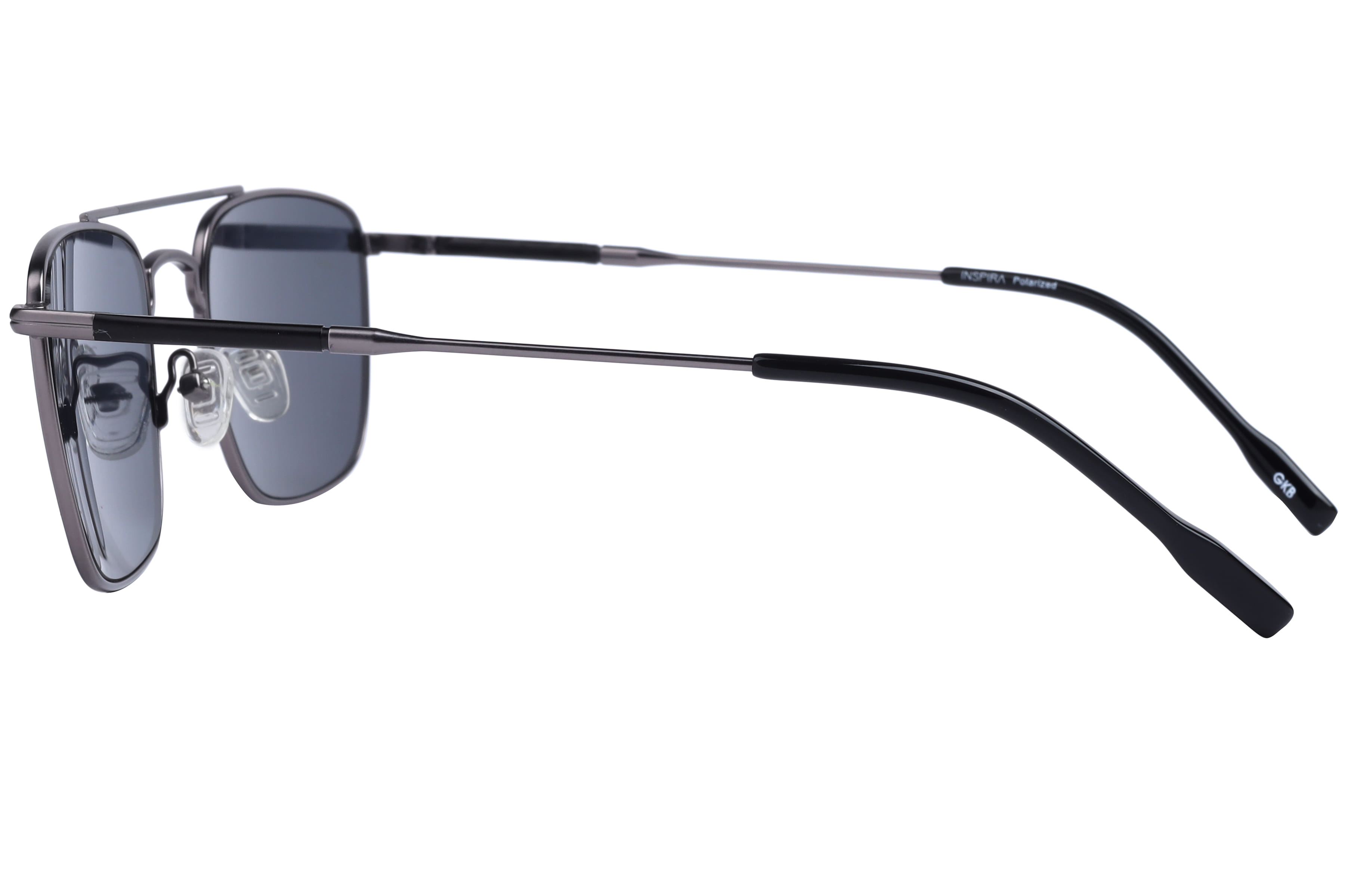 Inspira VS6537 Sunglass Gun Metal Unisex Full Metal Sunglass — Gun Metal frame — view 3