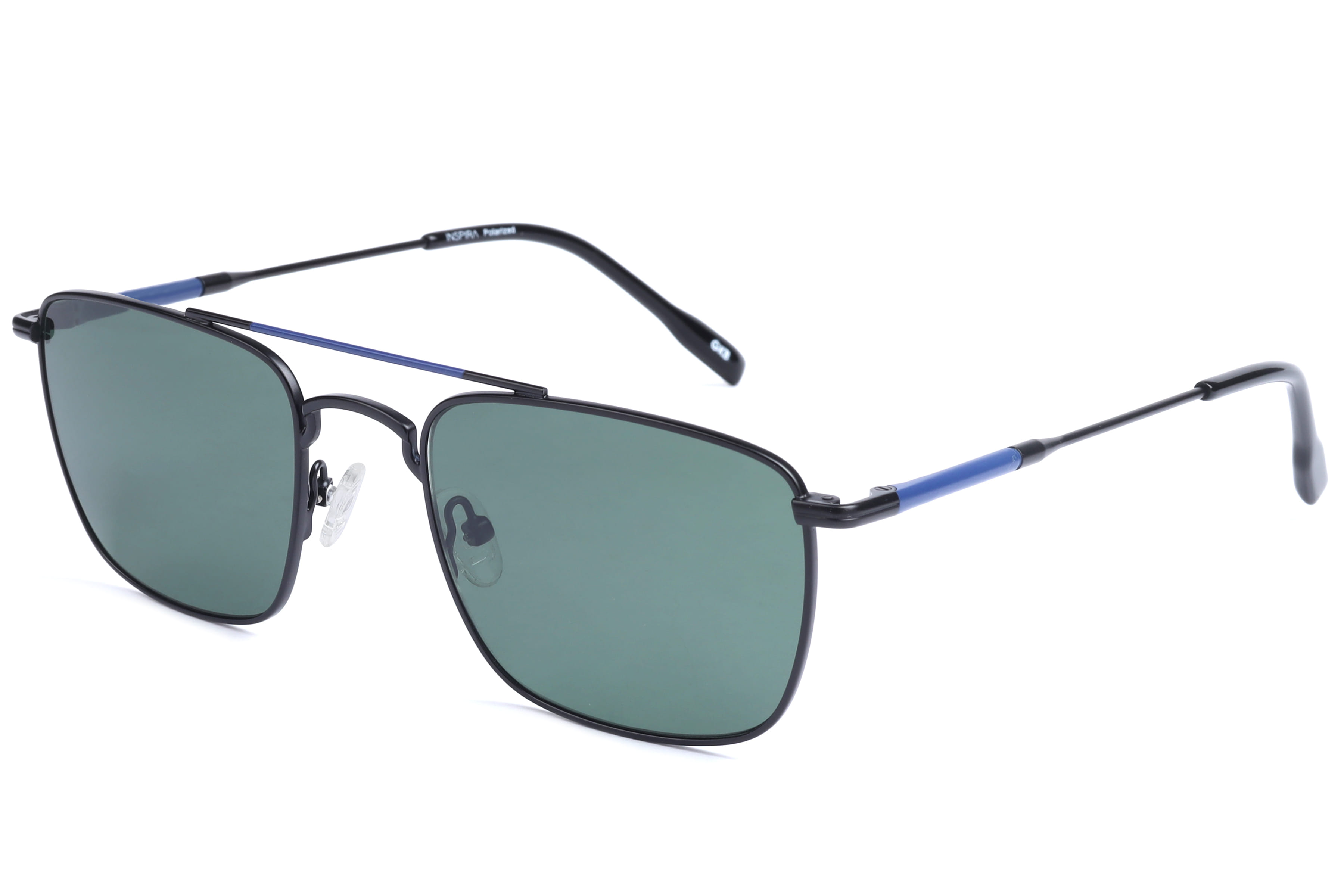 Inspira VS6537 Sunglass Matt Black Unisex Full Metal — Matt Black frame
