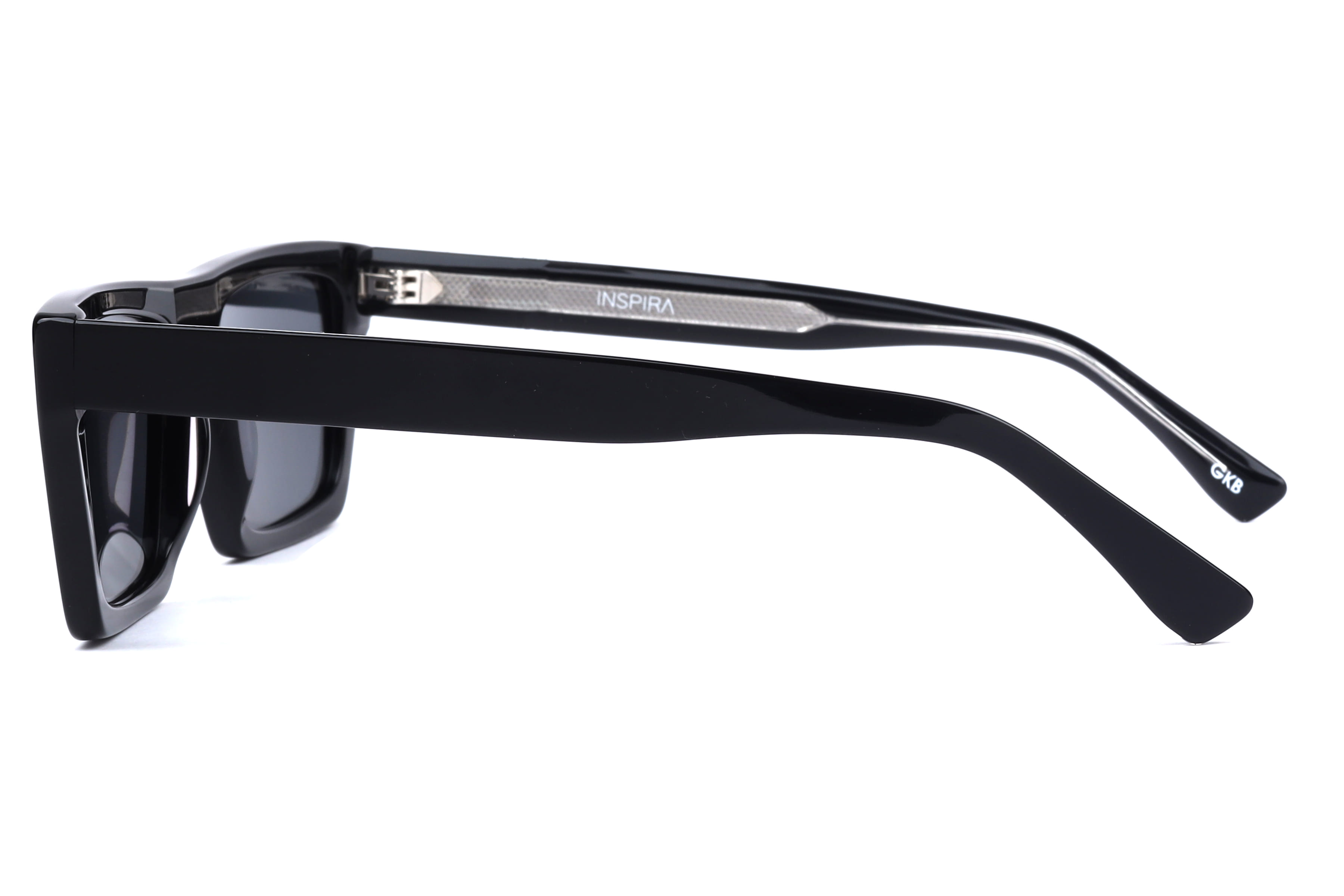 Inspira T91081 Sunglass Black Unisex Full Shell Sunglass — Black frame — view 3