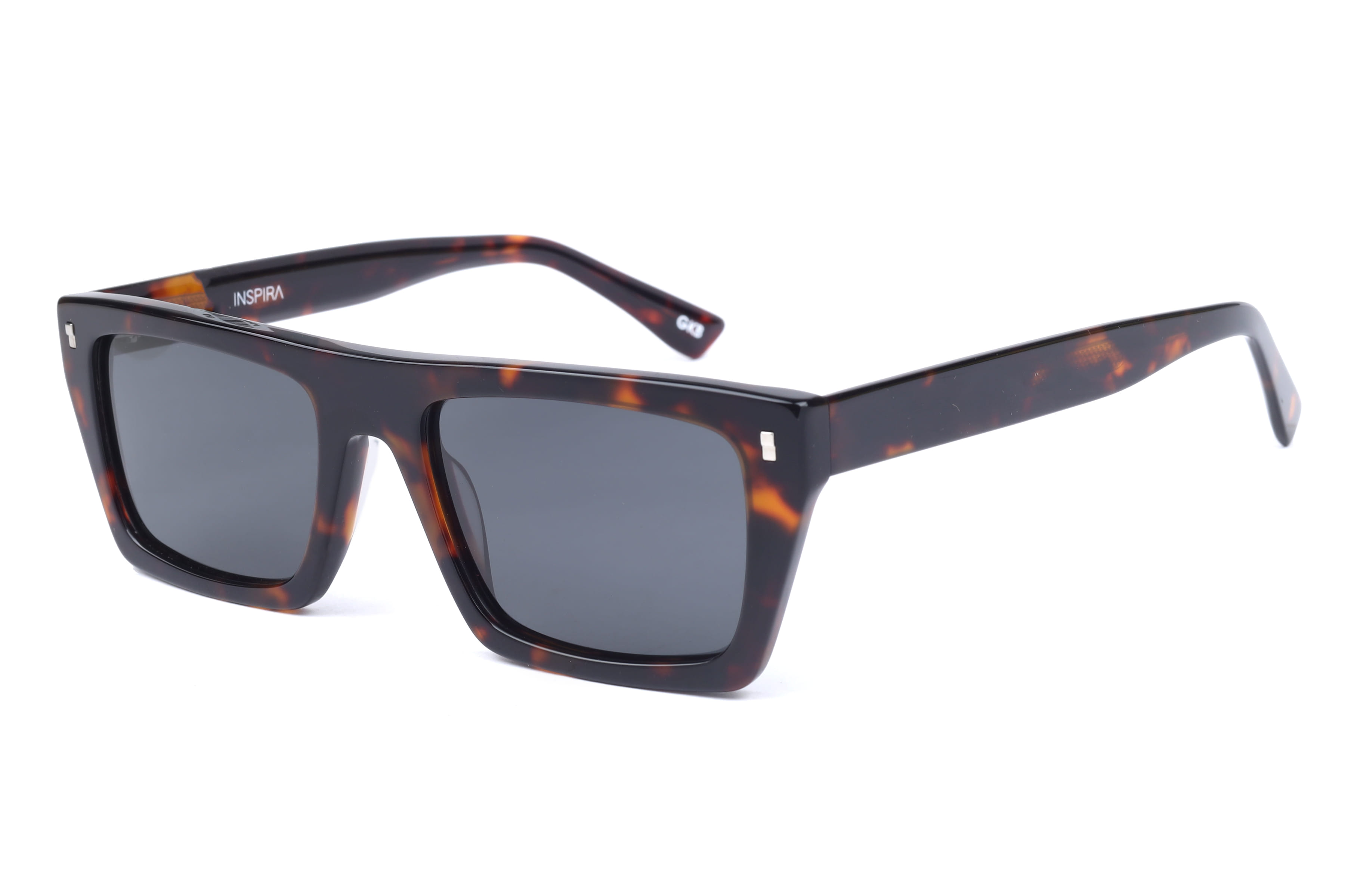 Inspira T91081 Sunglass Havana Unisex Full Shell Sunglass — Havana frame — view 1