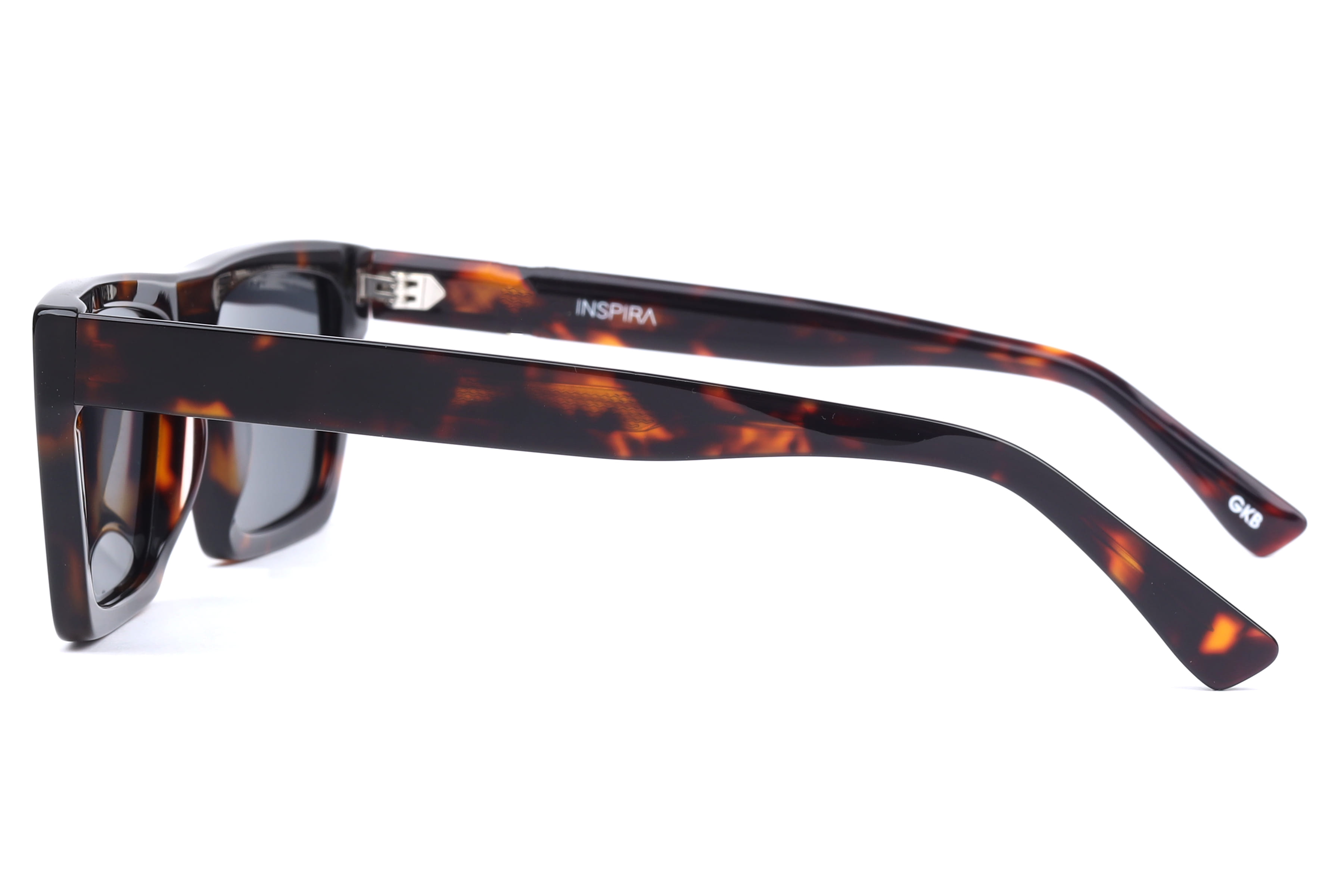 Inspira T91081 Sunglass Havana Unisex Full Shell Sunglass — Havana frame — view 3