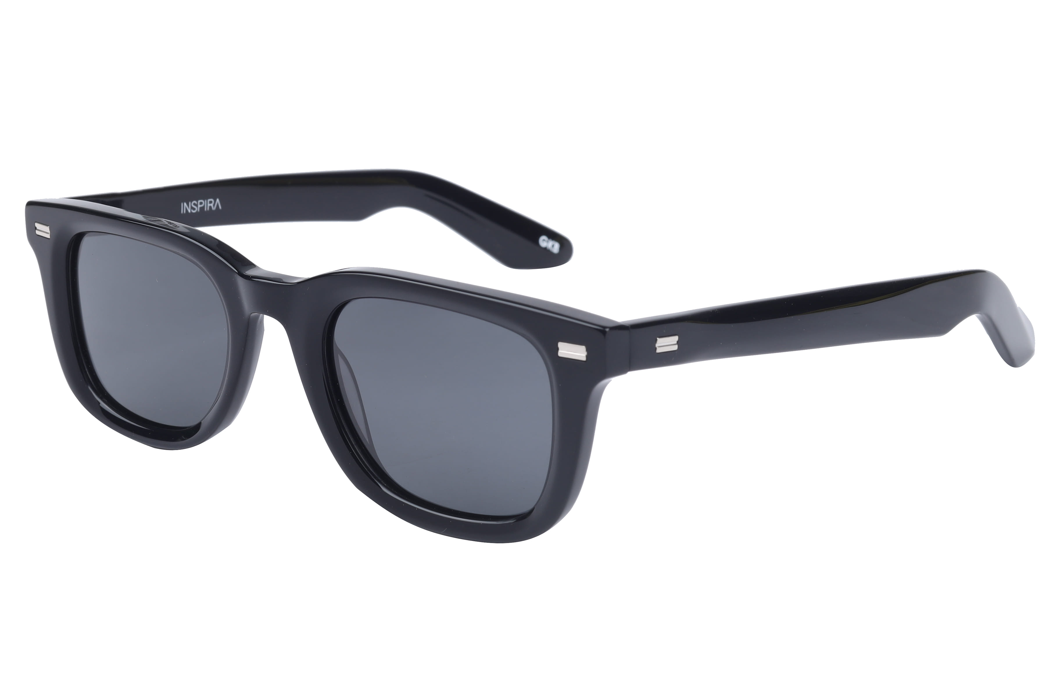Inspira T91069 Sunglass Black Unisex Full Shell Sunglass — Black frame — view 1