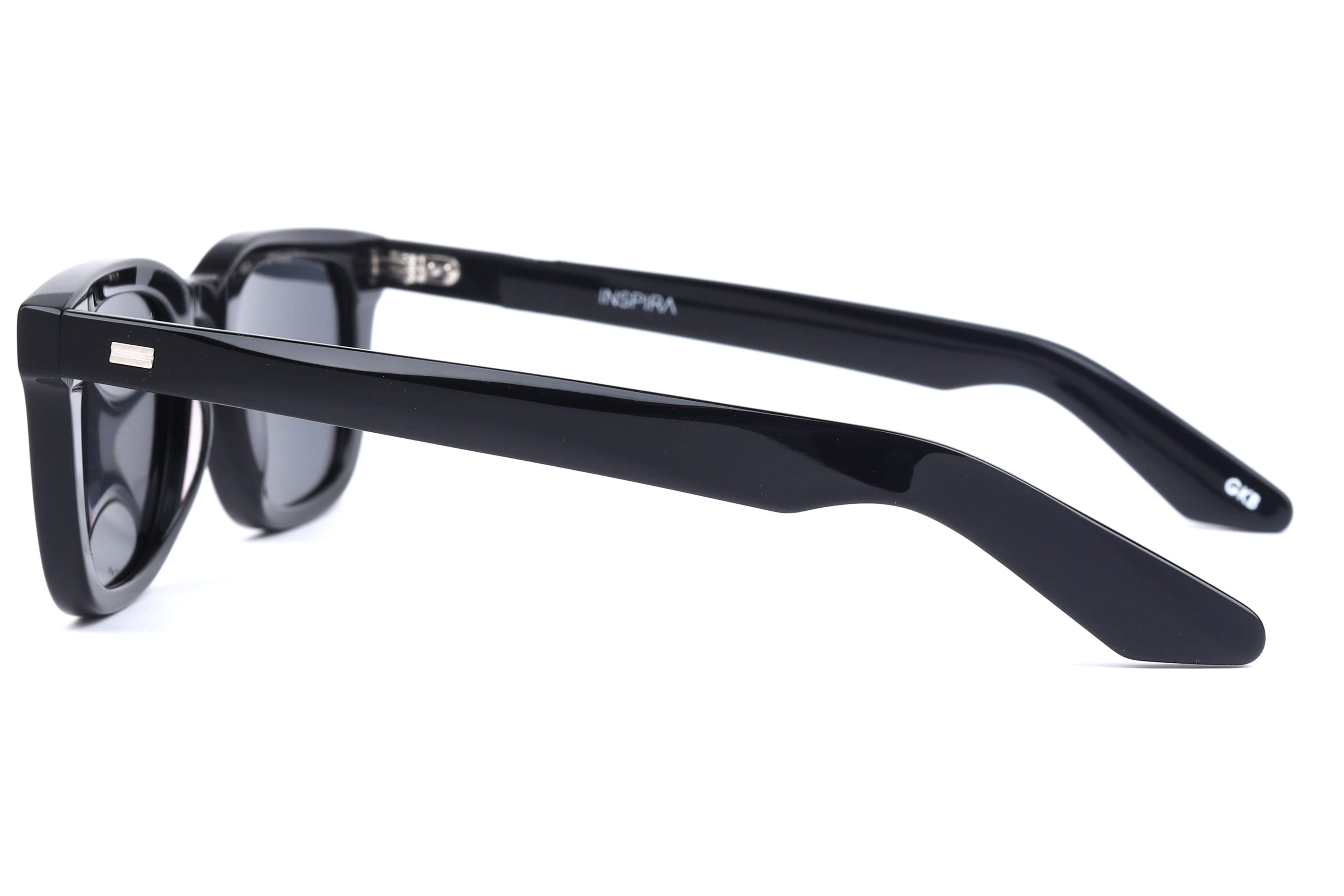 Inspira T91069 Sunglass Black Unisex Full Shell Sunglass — Black frame — view 3