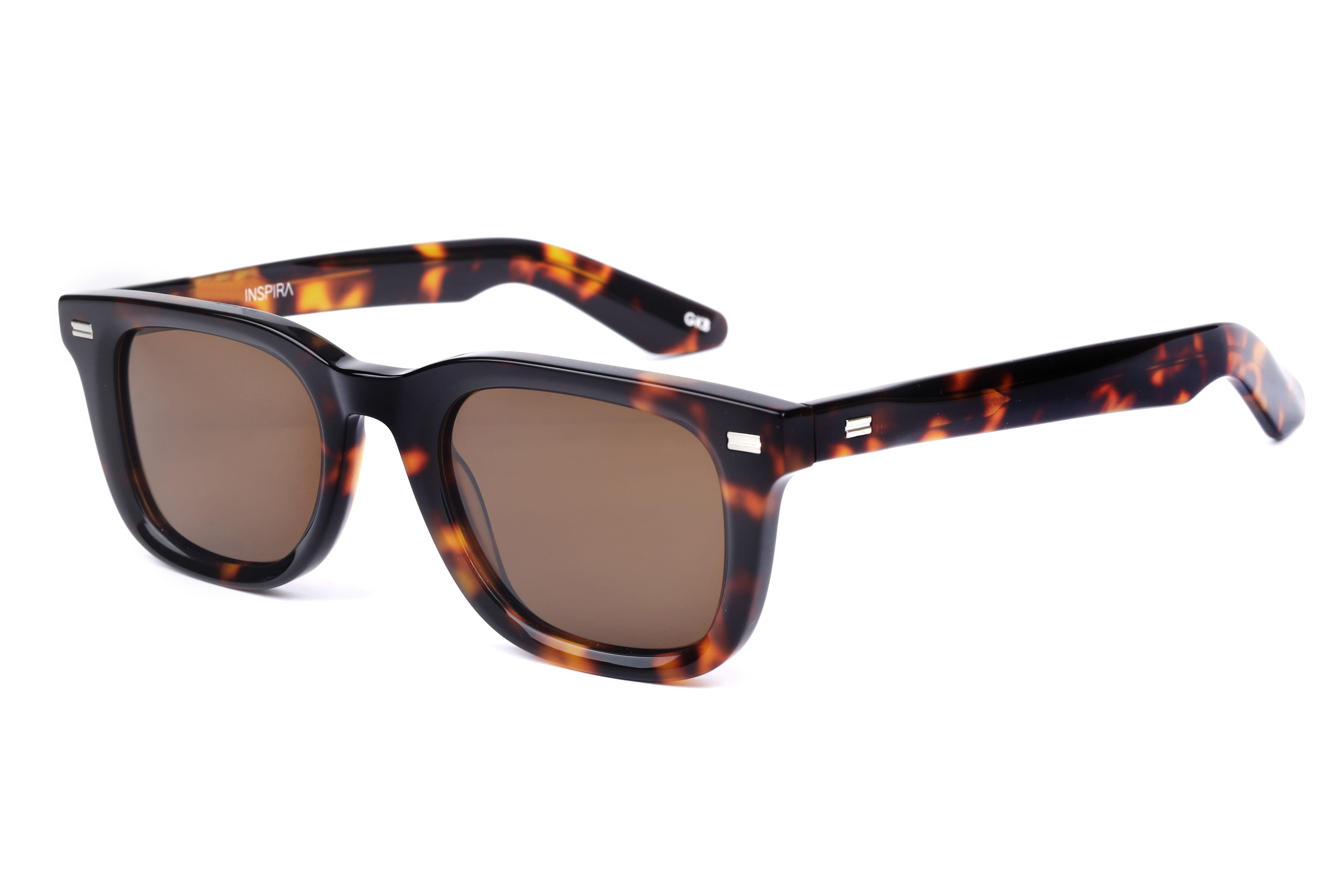 Inspira T91069 Sunglass Havana Unisex Full Shell — Havana frame