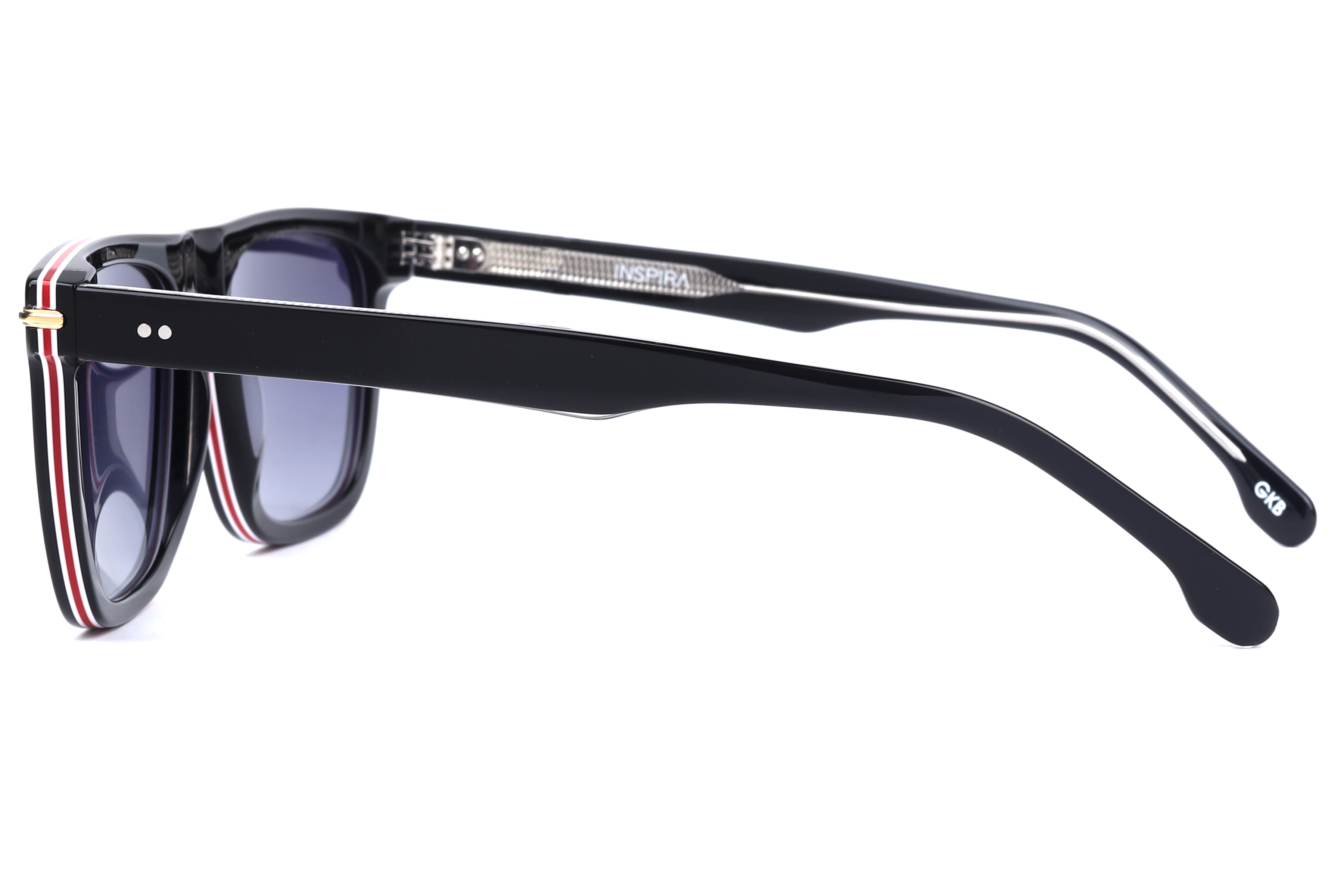Inspira T91027 Sunglass Black Male Full Shell Sunglass — Black frame — view 3