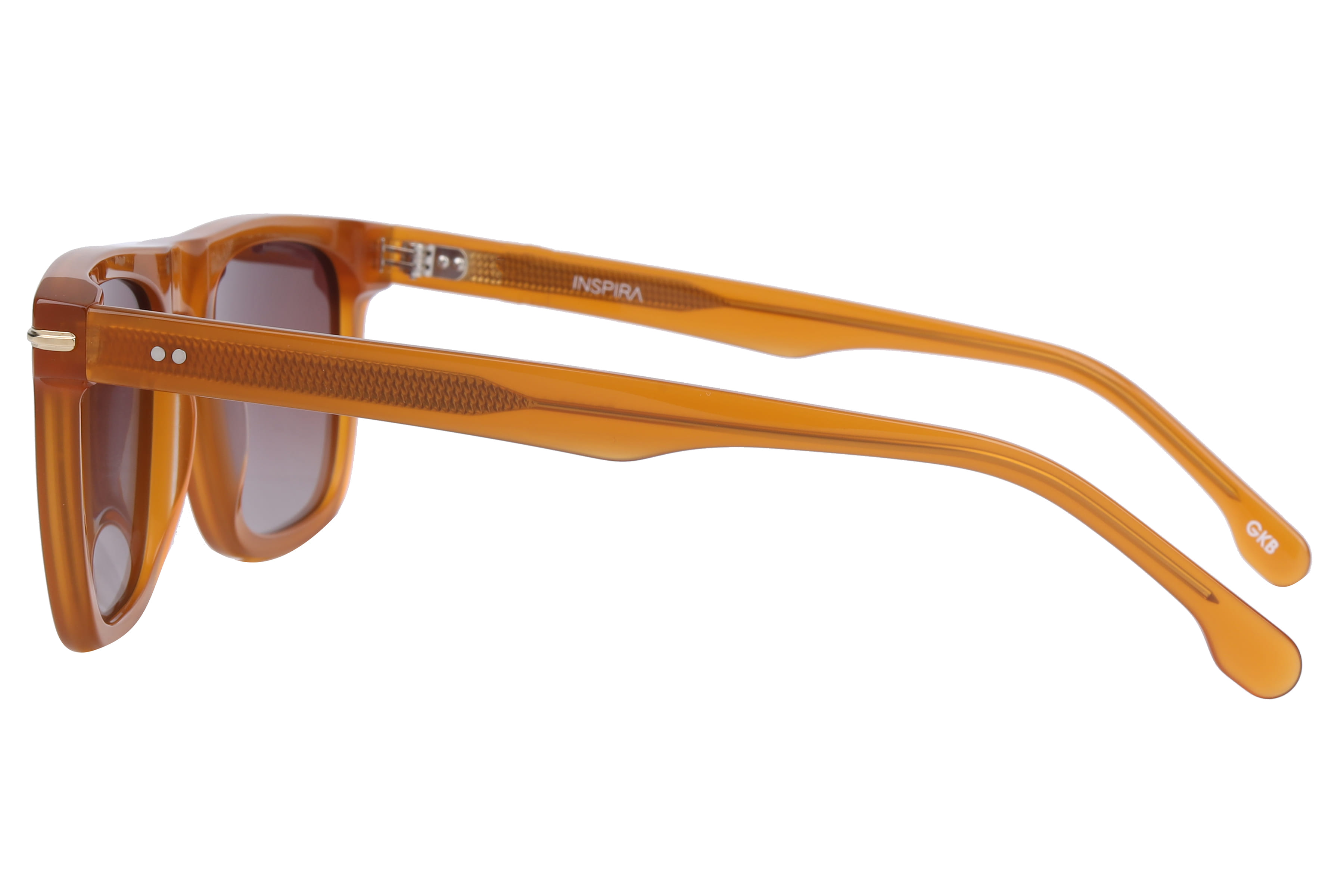 Inspira T91027 Sunglass Brown Male Full Shell Sunglass — Brown frame — view 2