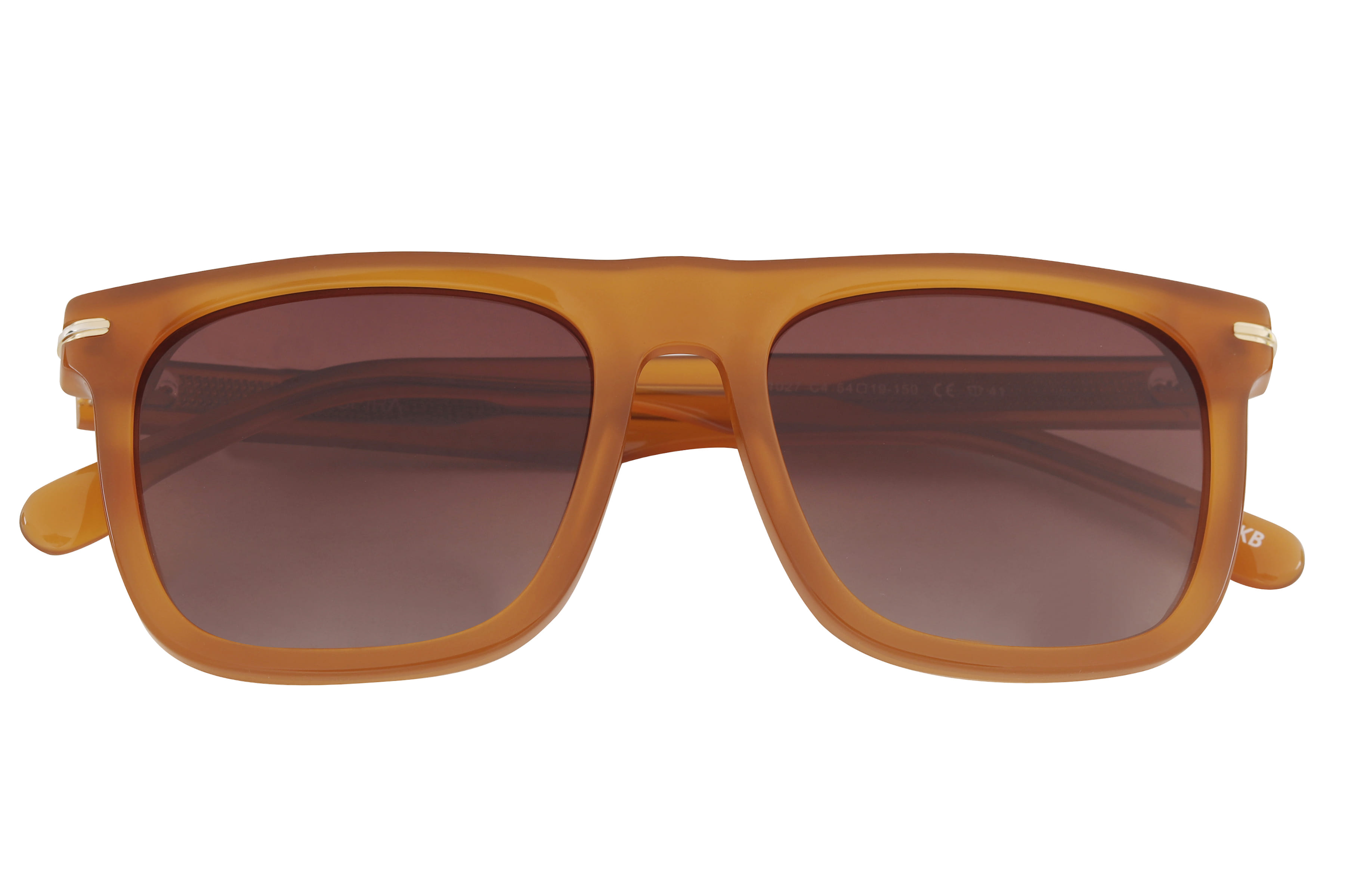 Inspira T91027 Sunglass Brown Male Full Shell Sunglass — Brown frame — view 3