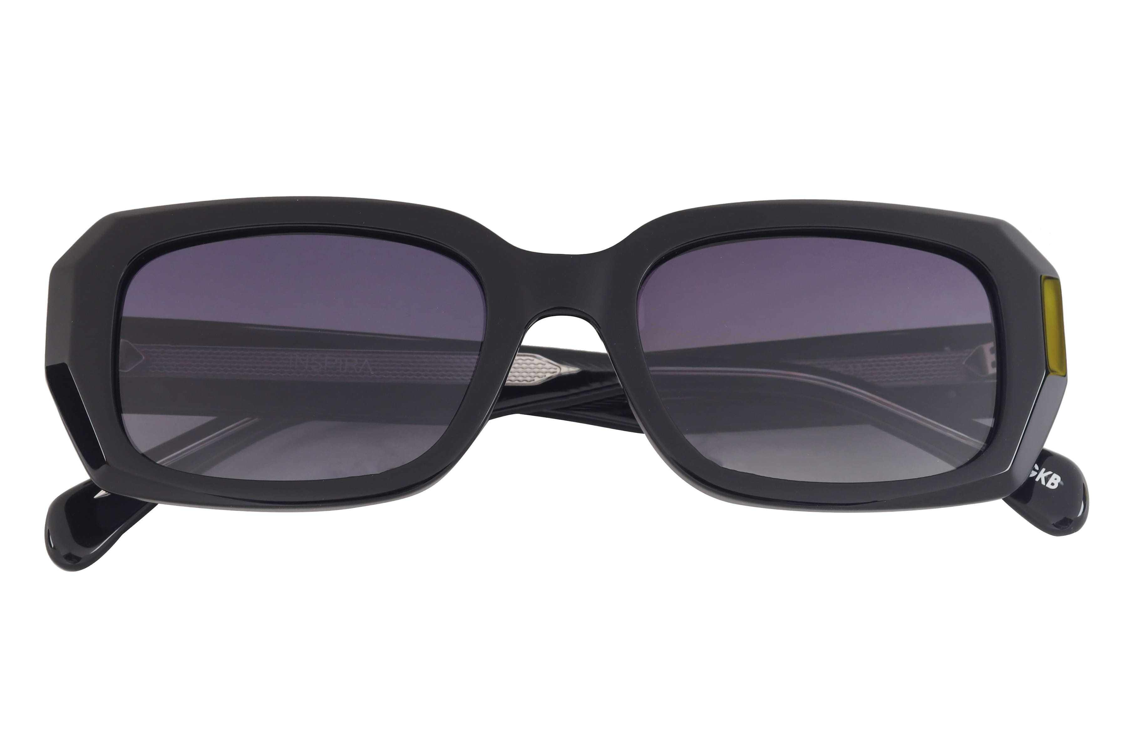 Inspira T91042 Sunglass Black Unisex Full Shell Sunglass — Black frame — view 4