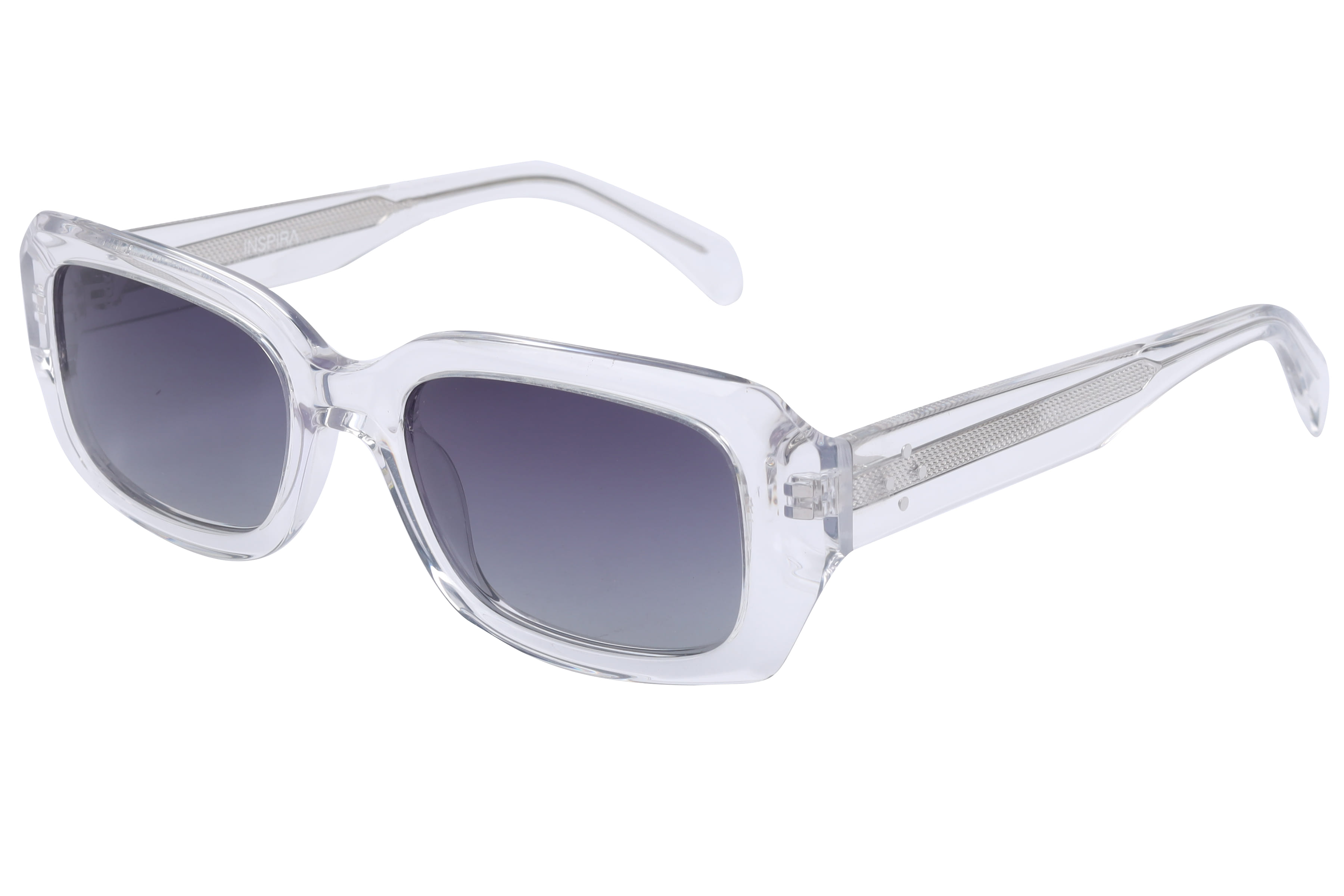 Inspira T91042 Sunglass Transparent Unisex Full Shell Sunglass — Transparent frame — view 1