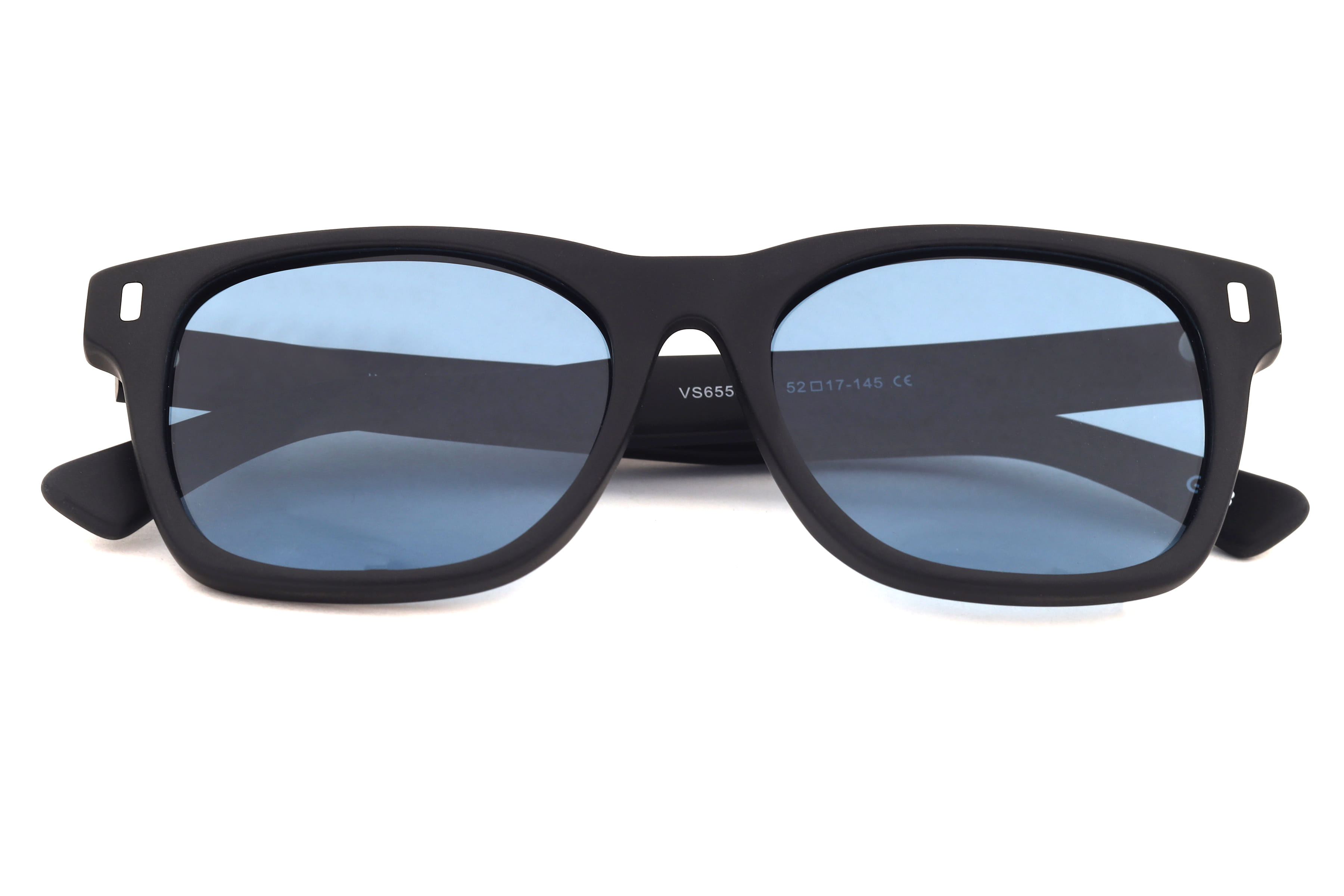 Inspira VS6553 Sunglass Matt Black Male Full Shell Sunglass — Matt Black frame — view 4