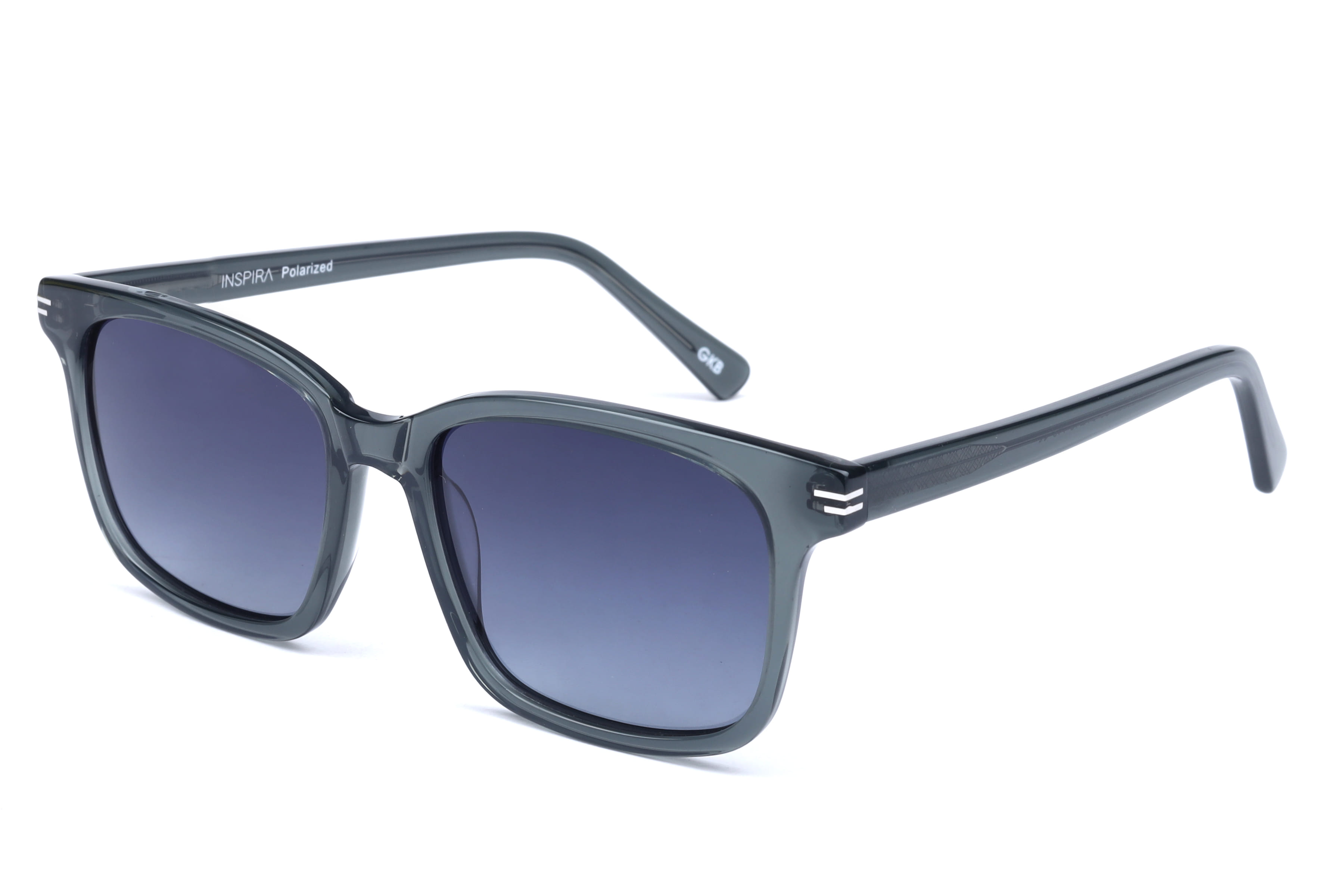 Inspira VS6564 Sunglass Transparent Grey Male Full Shell Sunglass — Transparent Grey frame — view 1