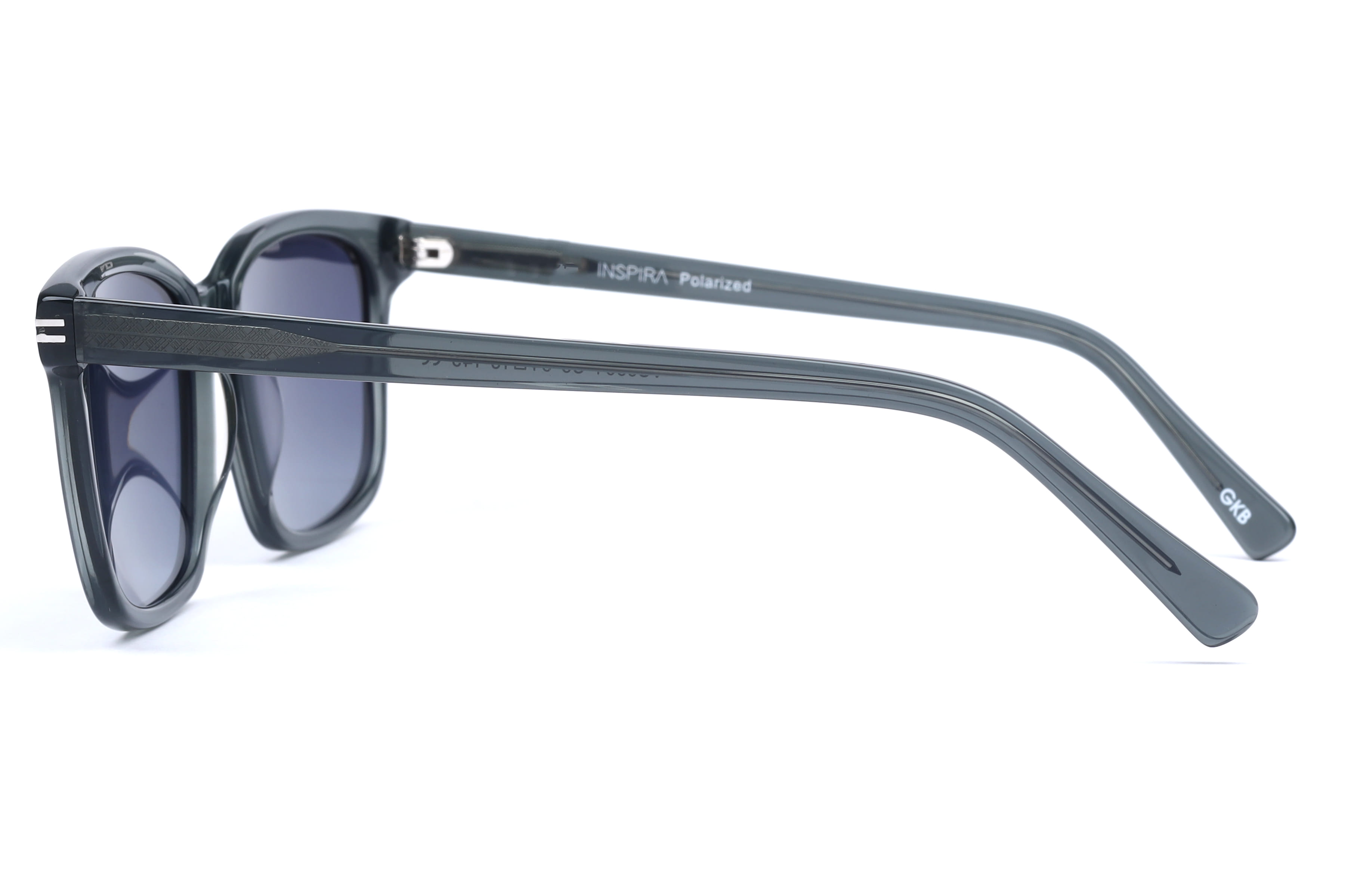 Inspira VS6564 Sunglass Transparent Grey Male Full Shell Sunglass — Transparent Grey frame — view 3