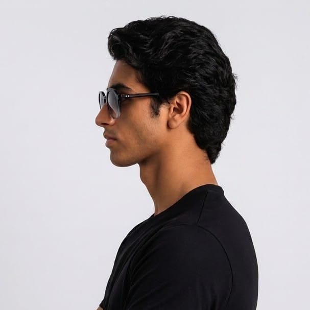 Inspira VS6570 Sunglass Transparent Grey Unisex Full Shell Sunglass — view 5