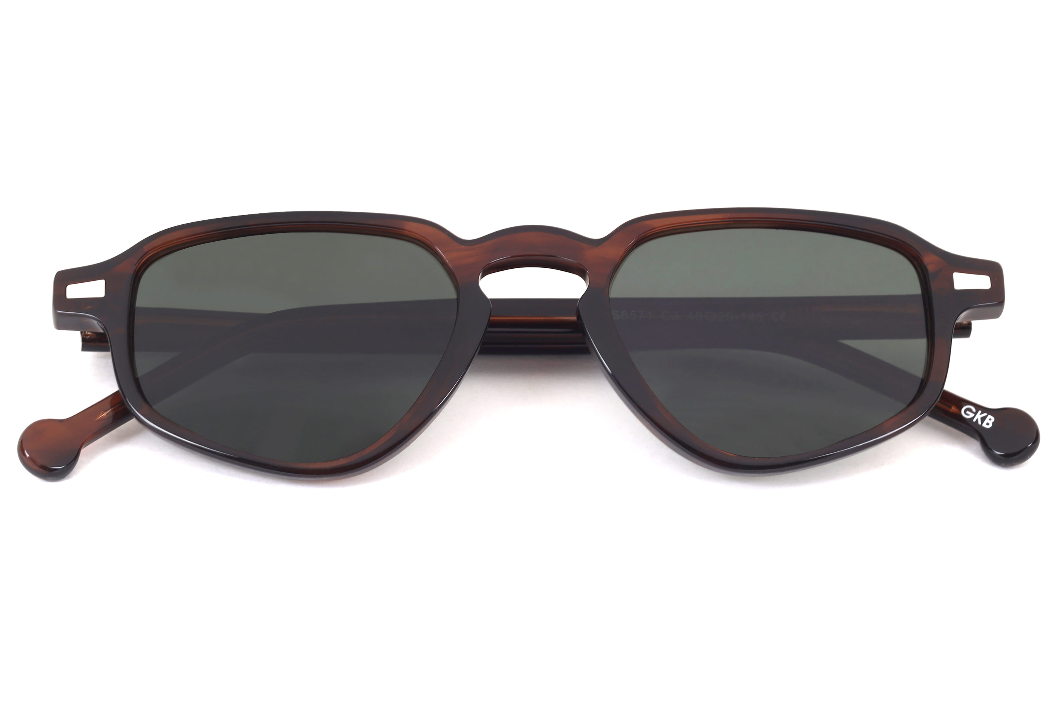Inspira VS6571 Sunglass Havana Unisex Full Shell Sunglass — Havana frame — view 4