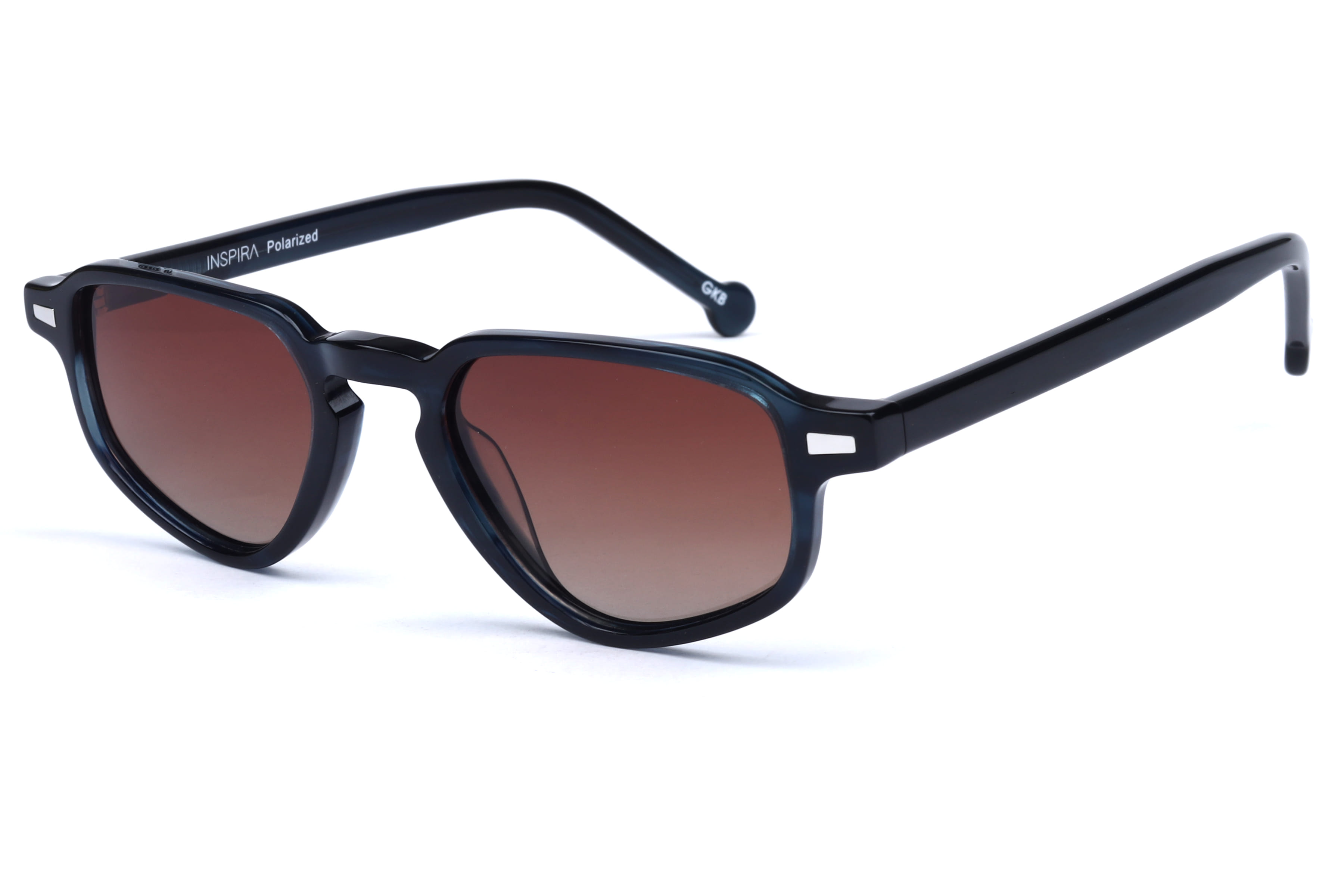Inspira VS6571 Sunglass Blue Unisex Full Shell Sunglass — Blue frame — view 1