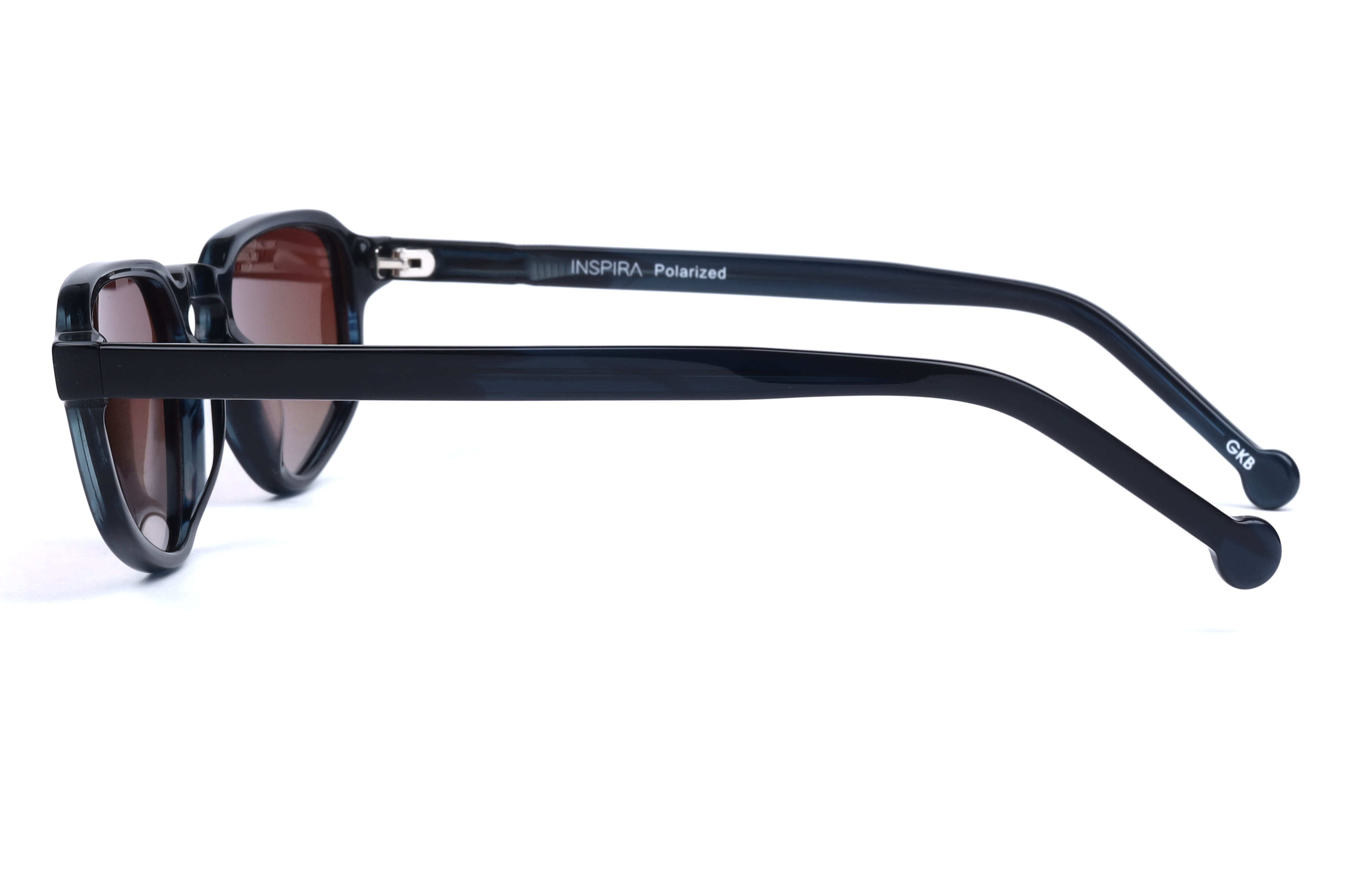Inspira VS6571 Sunglass Blue Unisex Full Shell Sunglass — Blue frame — view 3