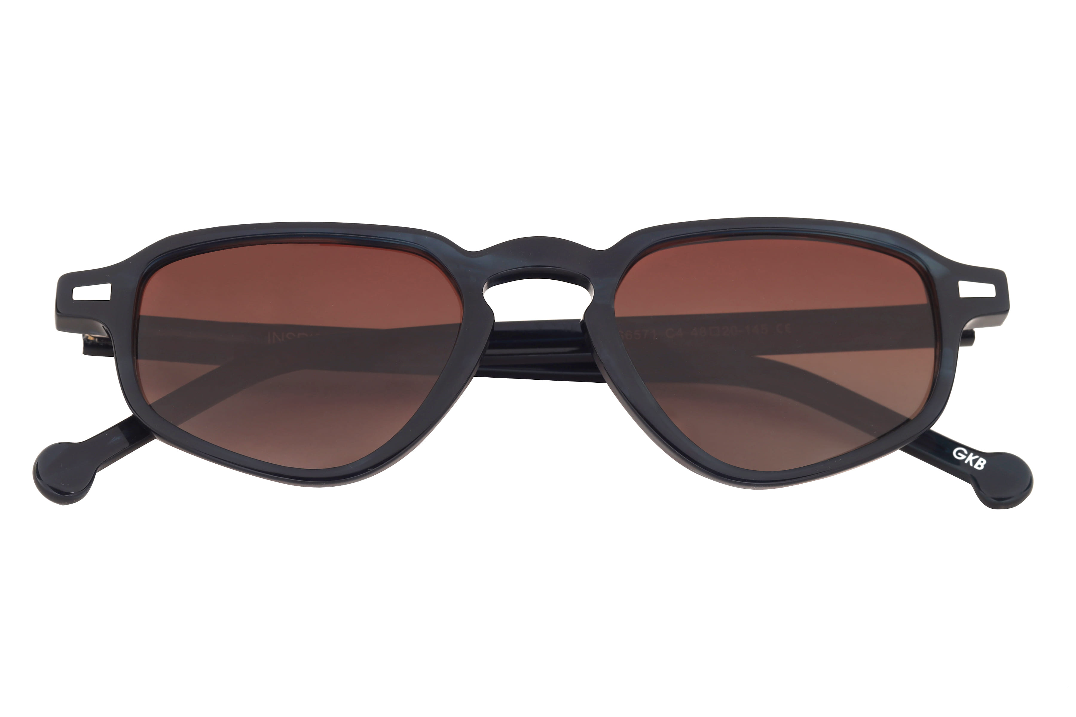 Inspira VS6571 Sunglass Blue Unisex Full Shell Sunglass — Blue frame — view 4