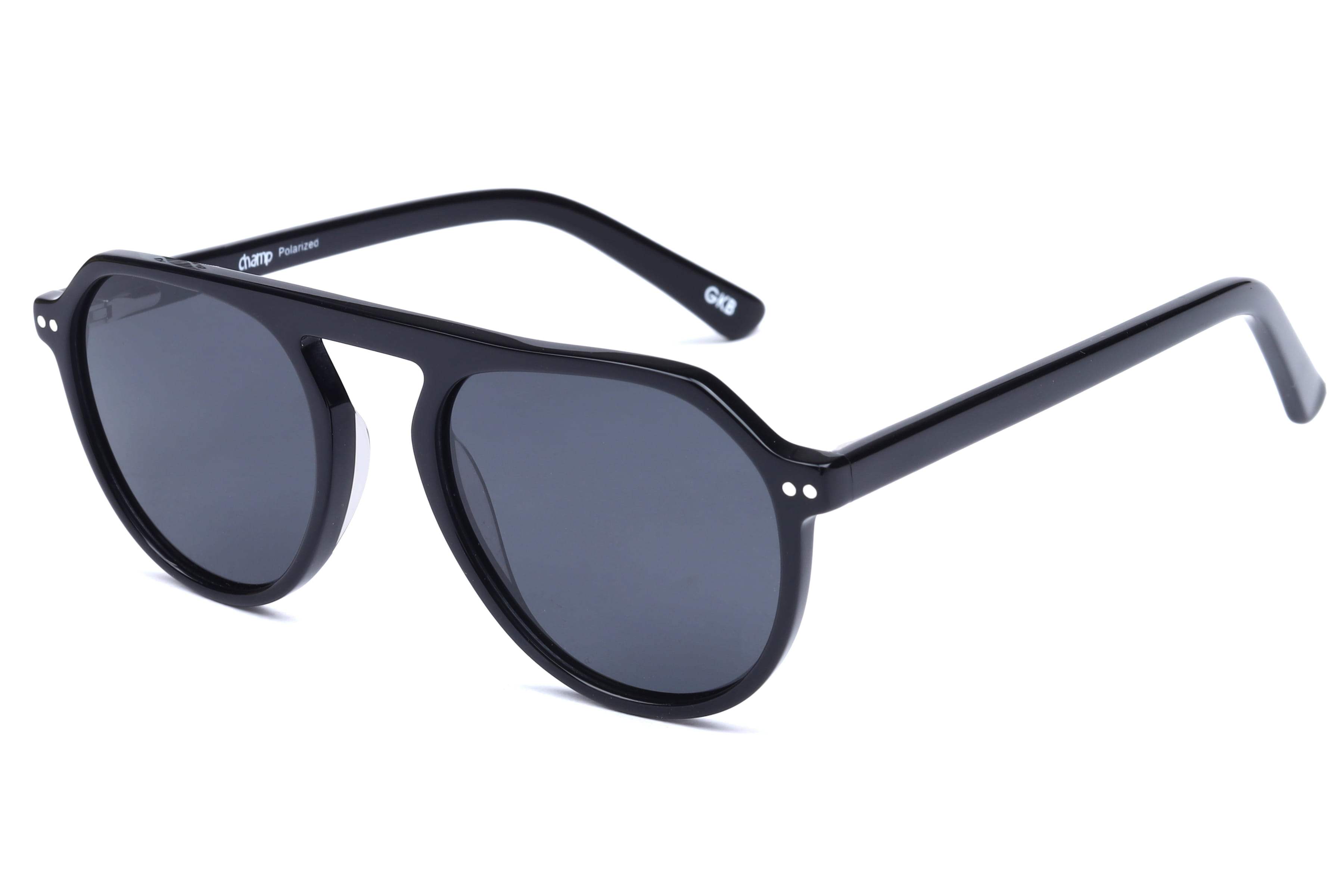 Champ 2110 Sunglass Black Kids Full Shell Sunglass — Black frame — view 1