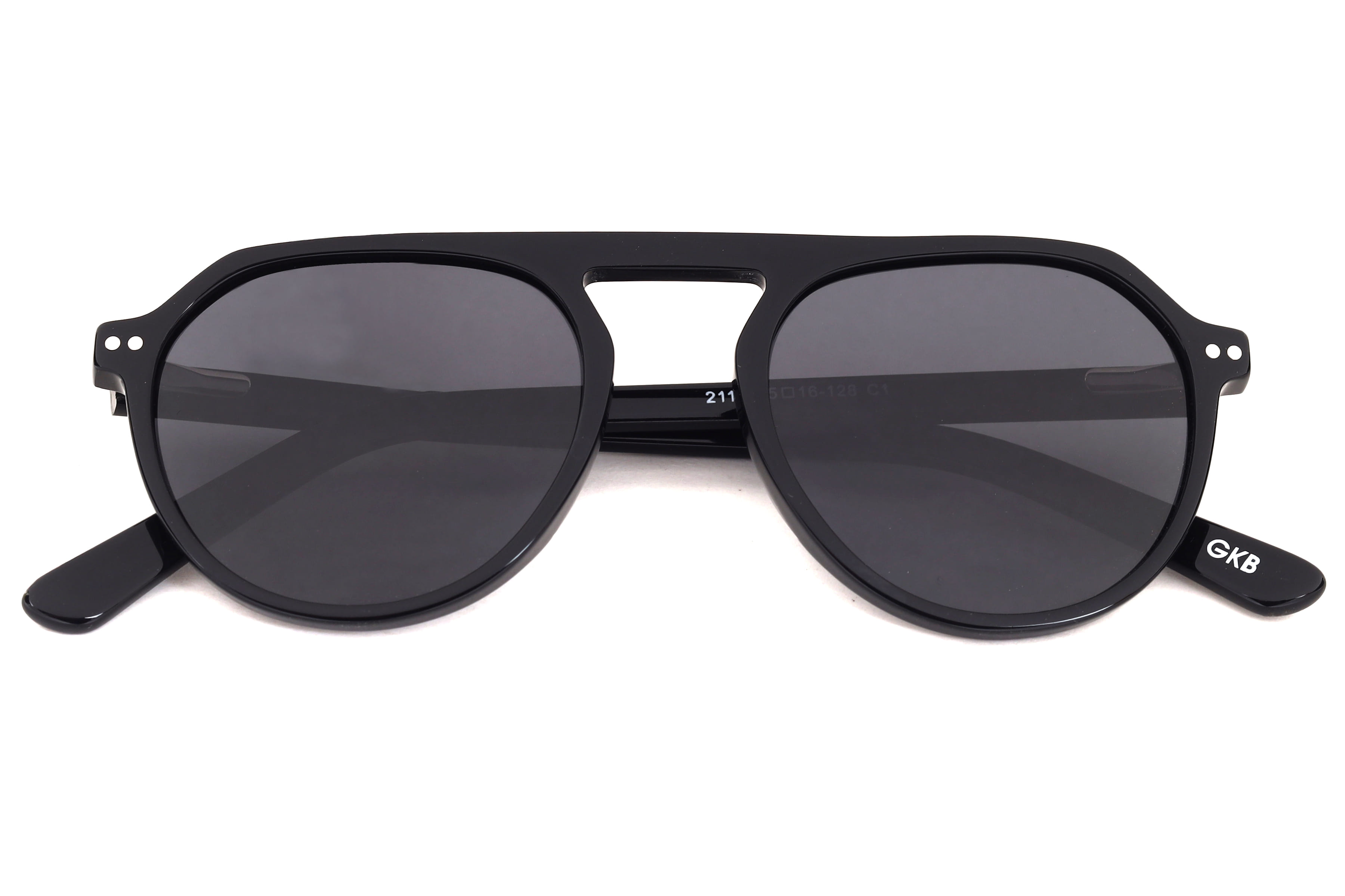 Champ 2110 Sunglass Black Kids Full Shell Sunglass — Black frame — view 3