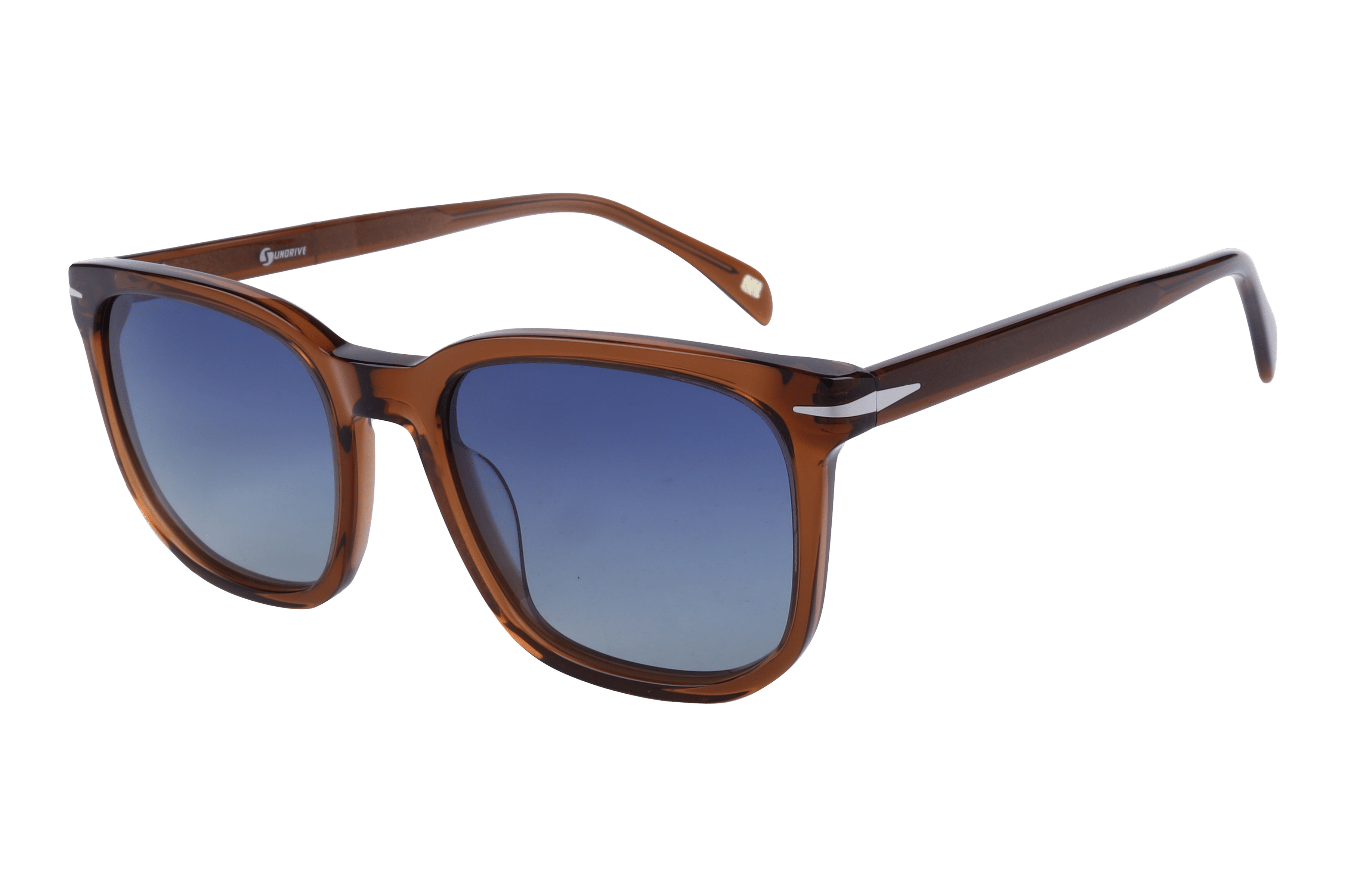 Inspira AT8460 Sunglass Transparent Brown Male Full Shell — Transparent Brown frame