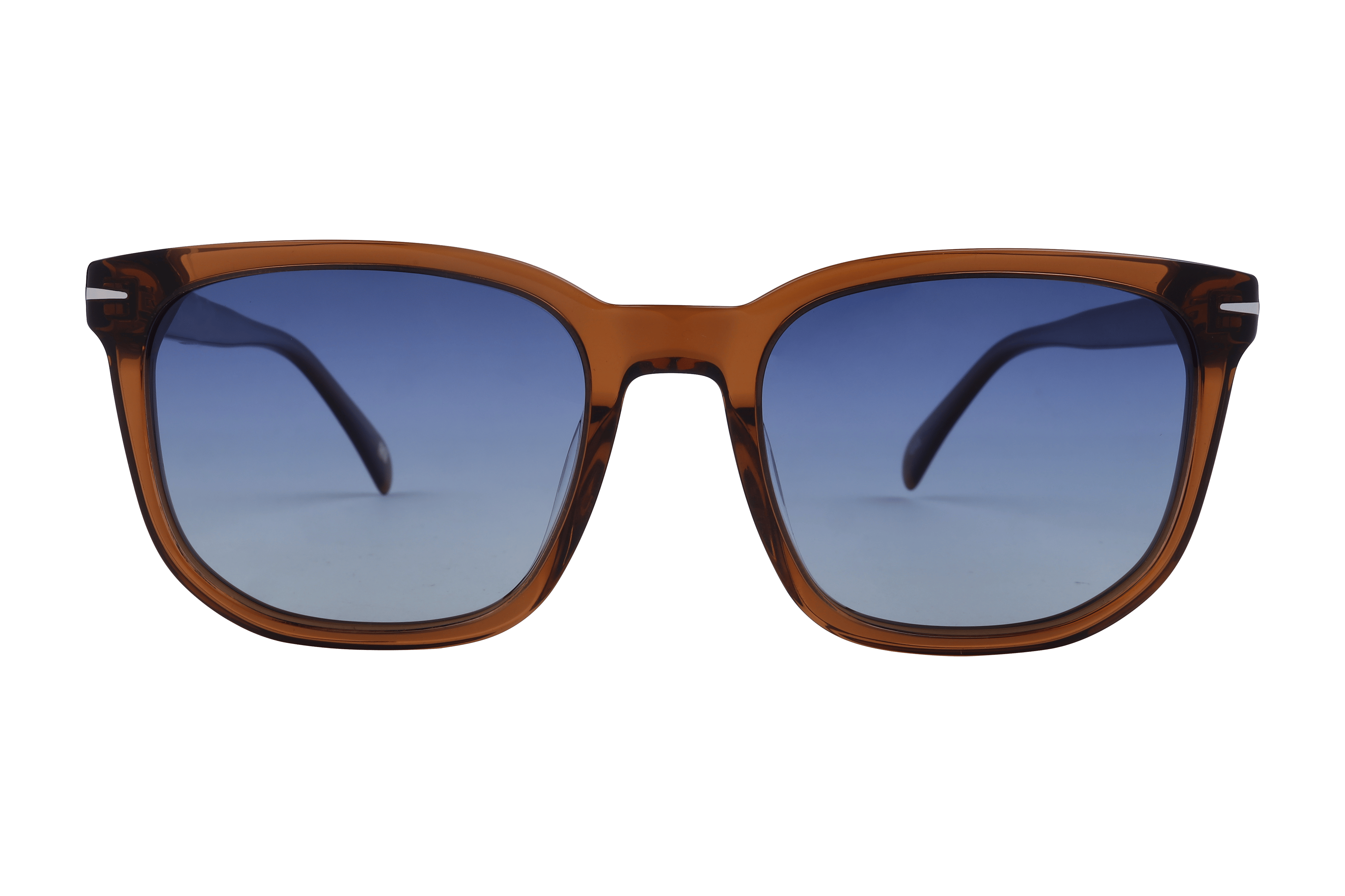 Inspira AT8460 Sunglass Transparent Brown Male Full Shell Sunglass — Transparent Brown frame — view 2