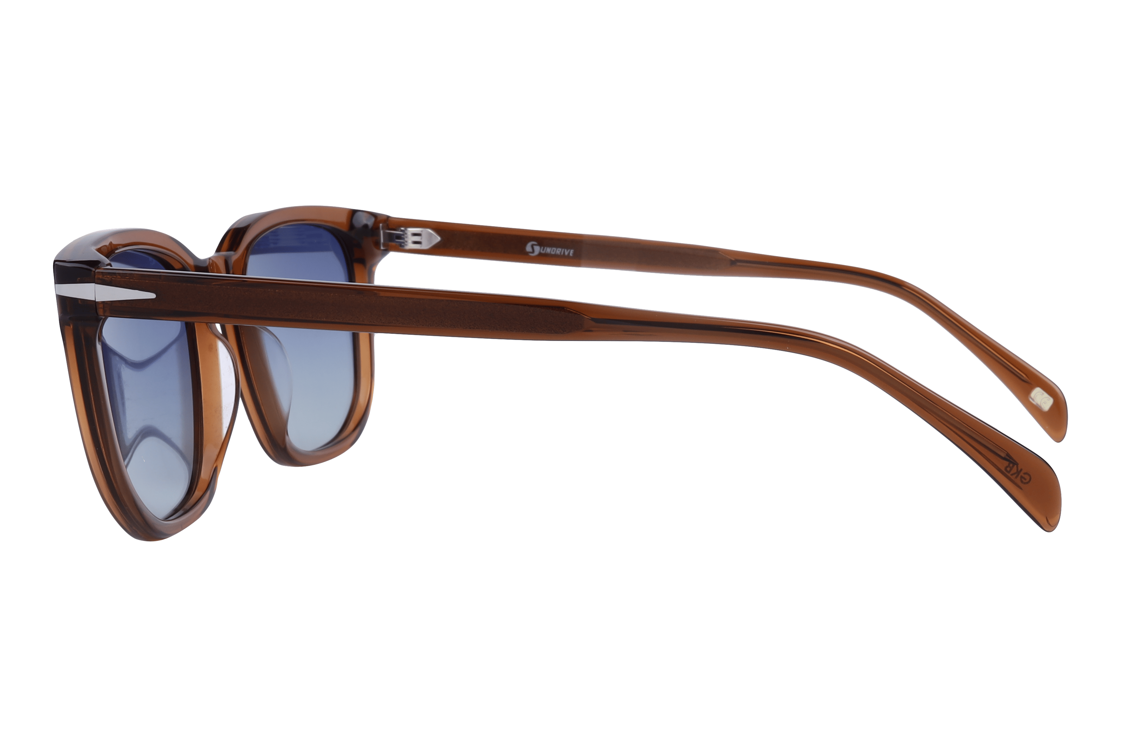 Inspira AT8460 Sunglass Transparent Brown Male Full Shell Sunglass — Transparent Brown frame — view 3