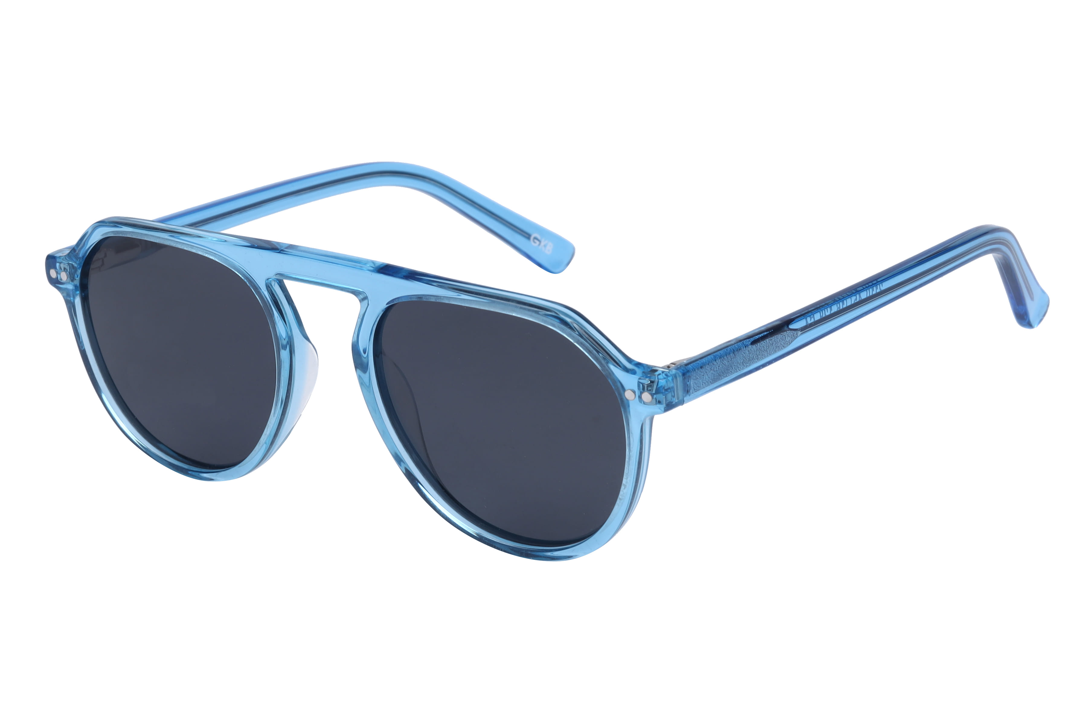 Champ 2110 Sunglass Transparent Blue Kids Full Shell Sunglass — Transparent Blue frame — view 1