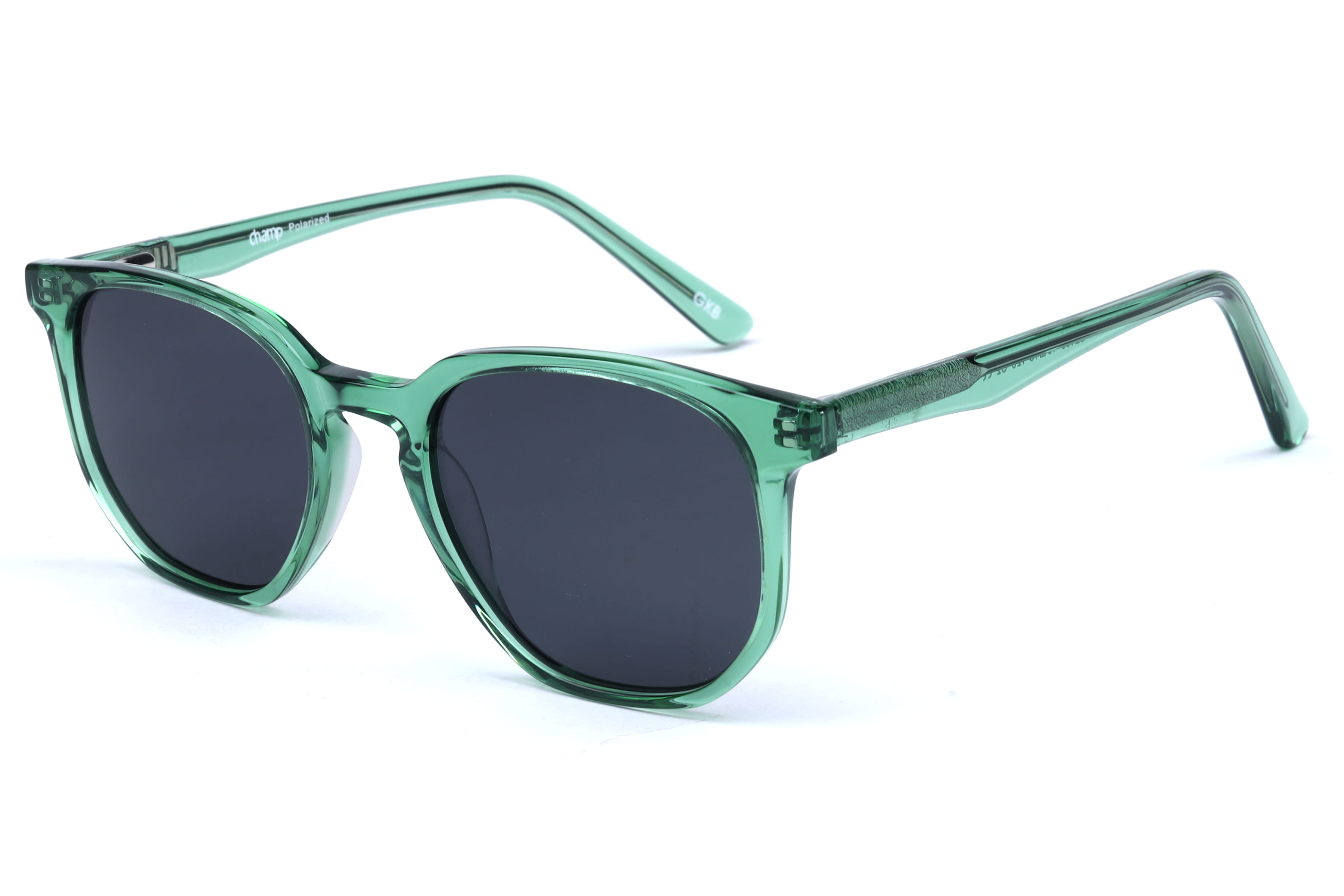 Champ 2109 Sunglass Transparent Green Kids Full Shell Sunglass — Transparent Green frame — view 1