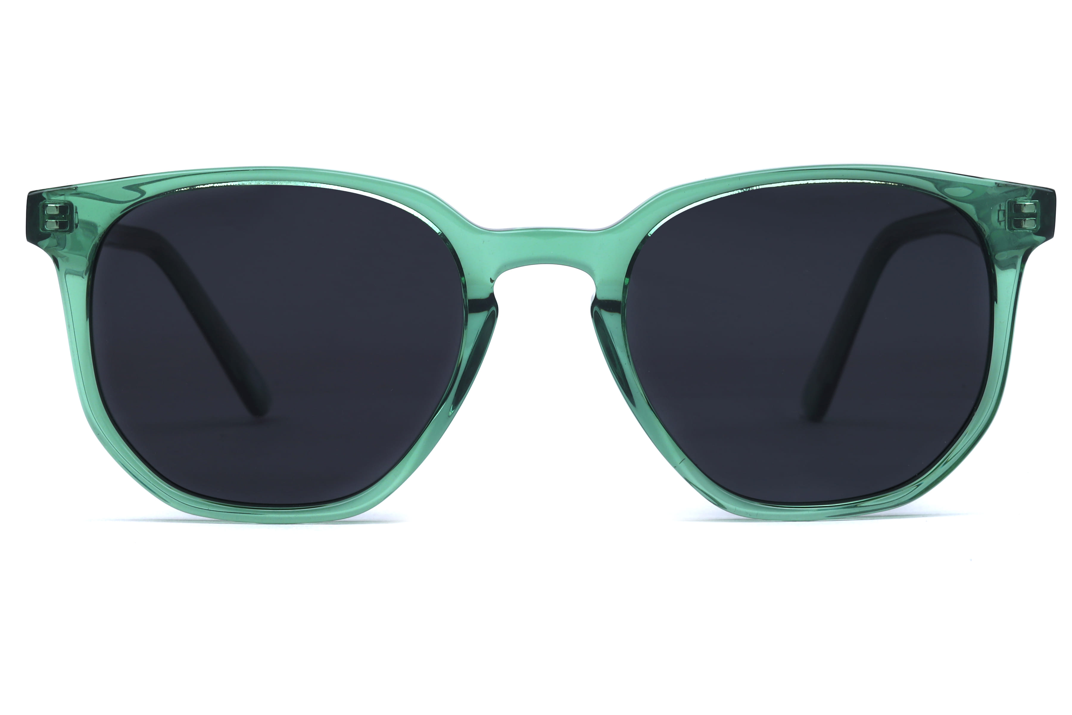 Champ 2109 Sunglass Transparent Green Kids Full Shell Sunglass — Transparent Green frame — view 2