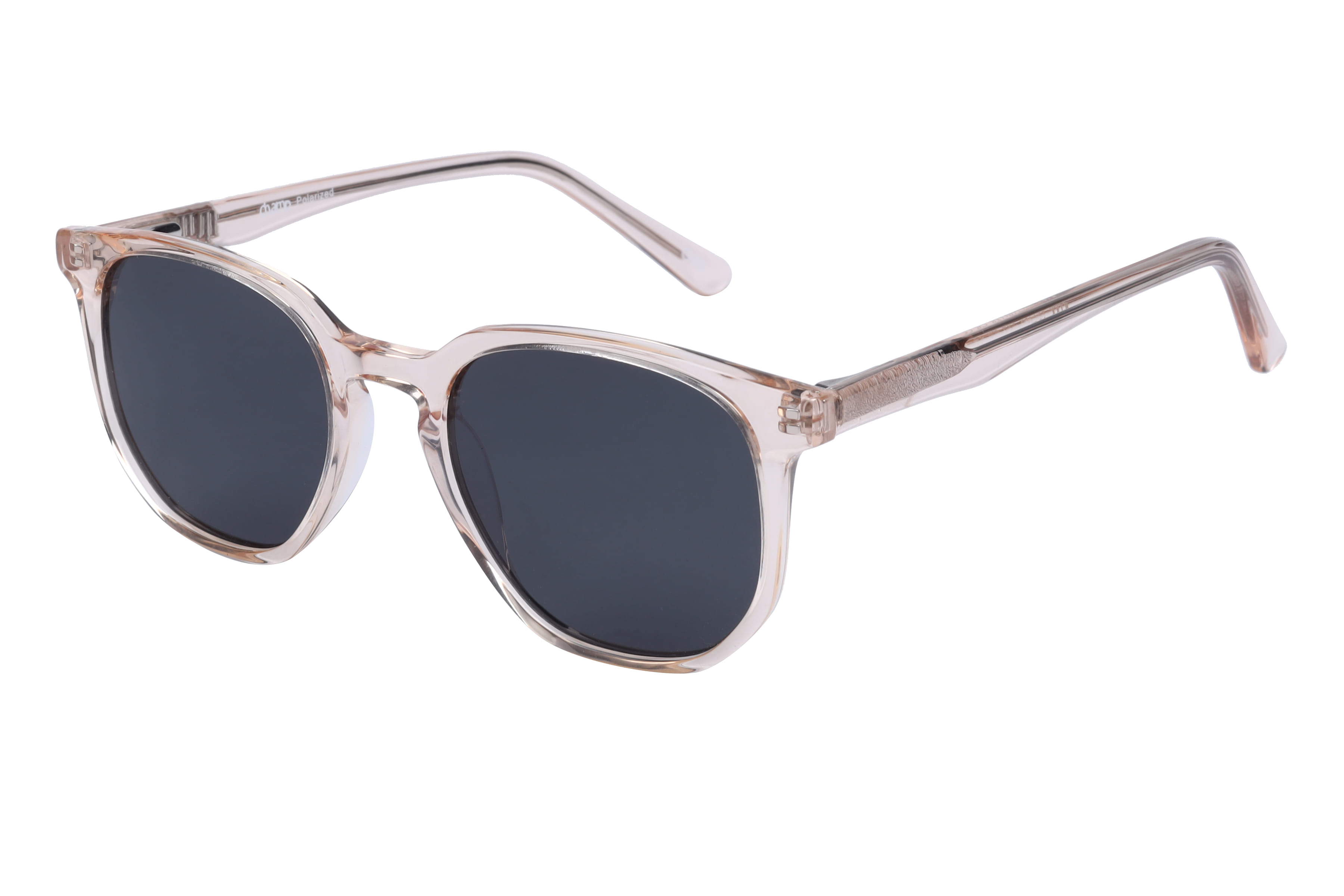 Champ 2109 Sunglass Transparent Pink Kids Full Shell Sunglass — Transparent Pink frame — view 1