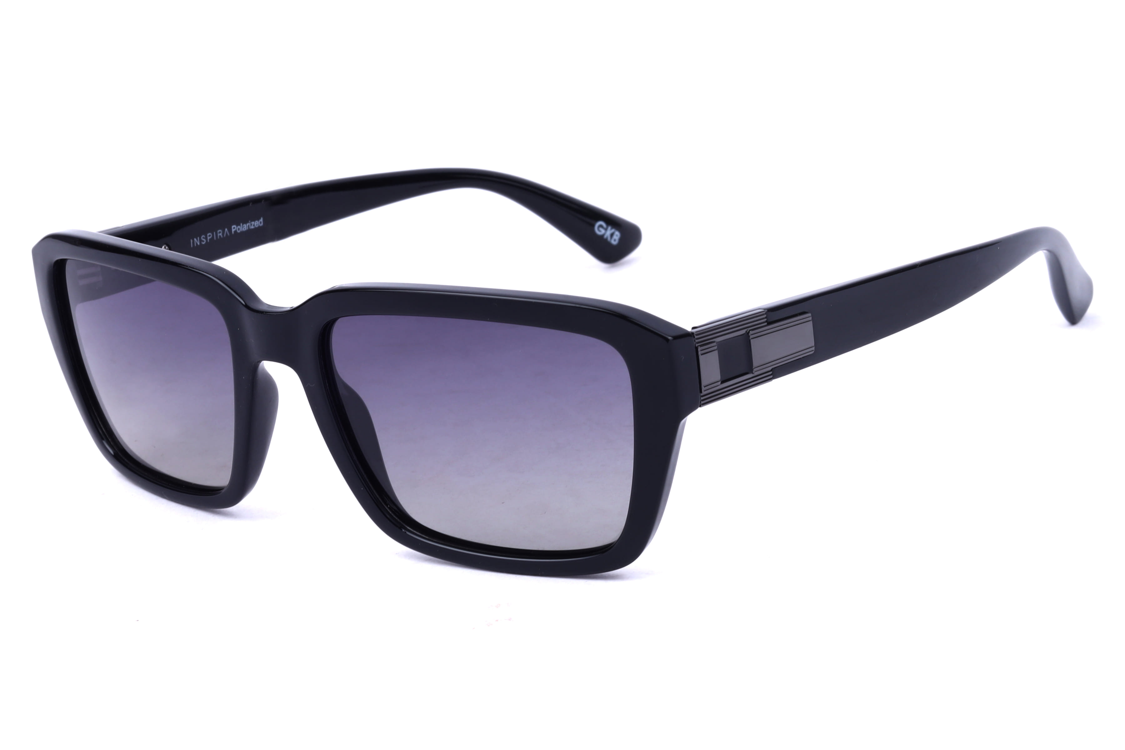 Inspira 11093 Sunglass Black Male Full Shell Sunglass — Black frame — view 1