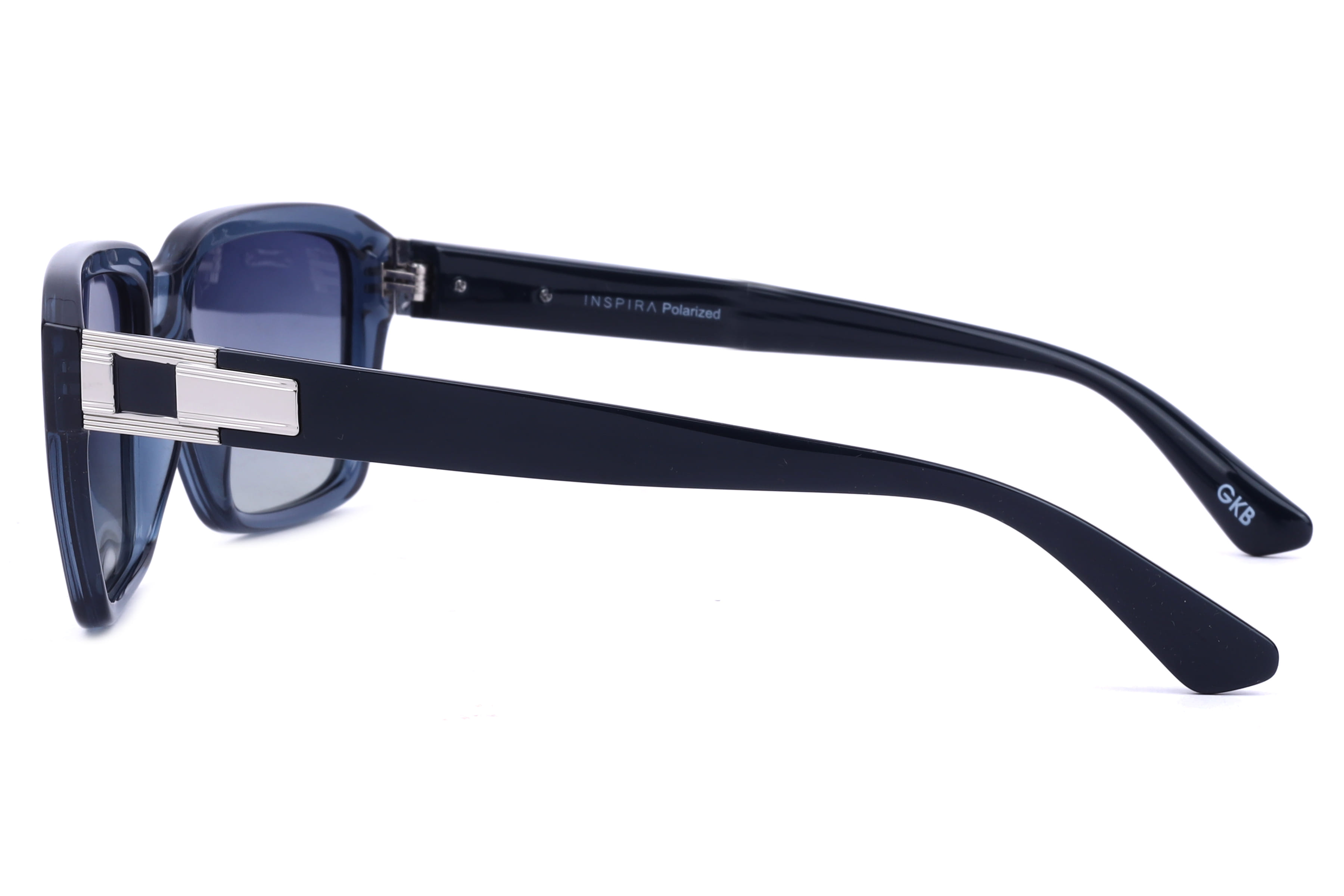 Inspira 11093 Sunglass Blue Male Full Shell Sunglass — Blue frame — view 2