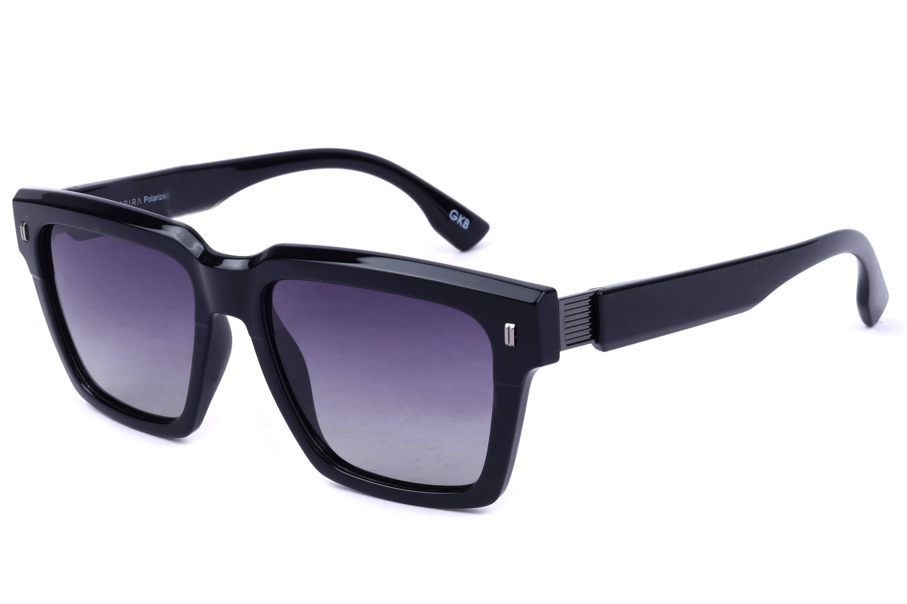 Inspira 11090 Sunglass Black Male Full Shell Sunglass — Black frame — view 1