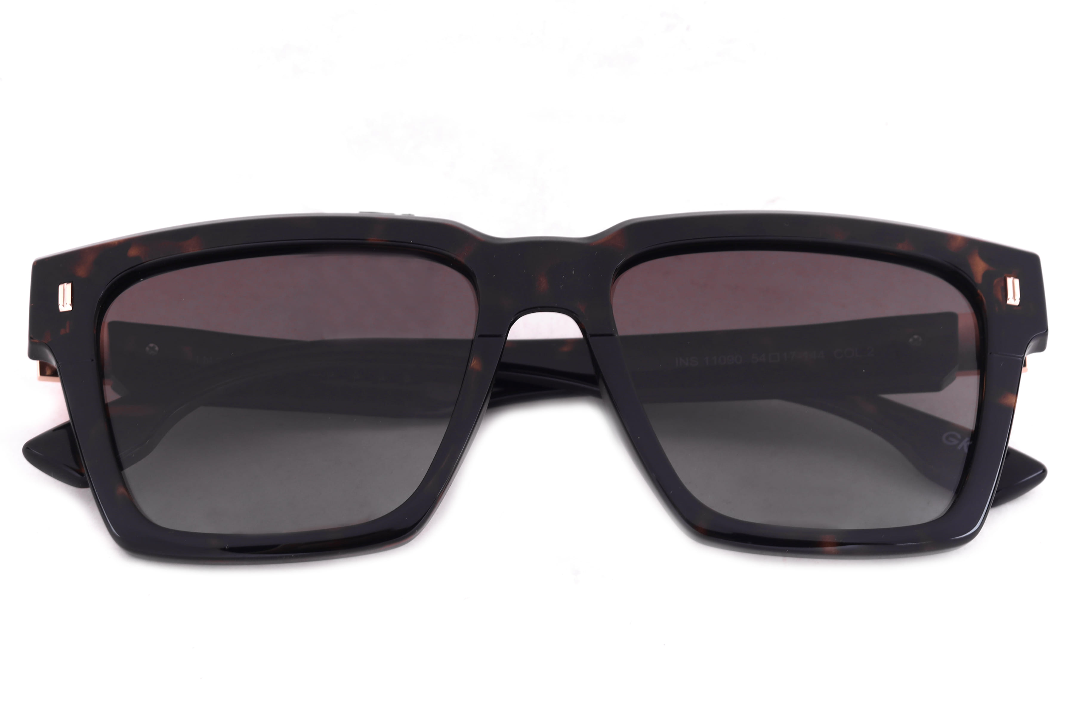 Inspira 11090 Sunglass Havana Male Full Shell Sunglass — Havana frame — view 3