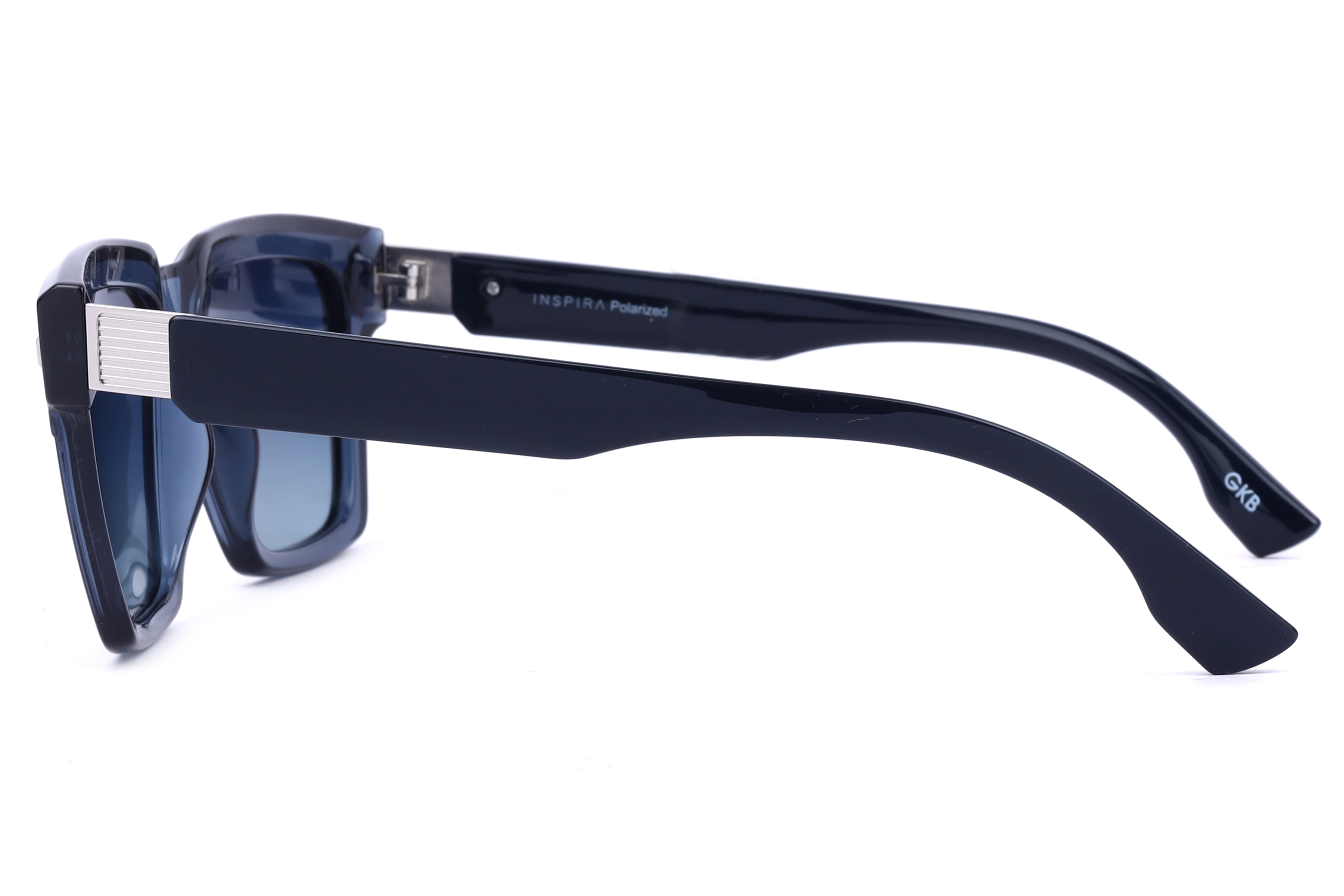 Inspira 11090 Sunglass Blue Male Full Shell Sunglass — Blue frame — view 3