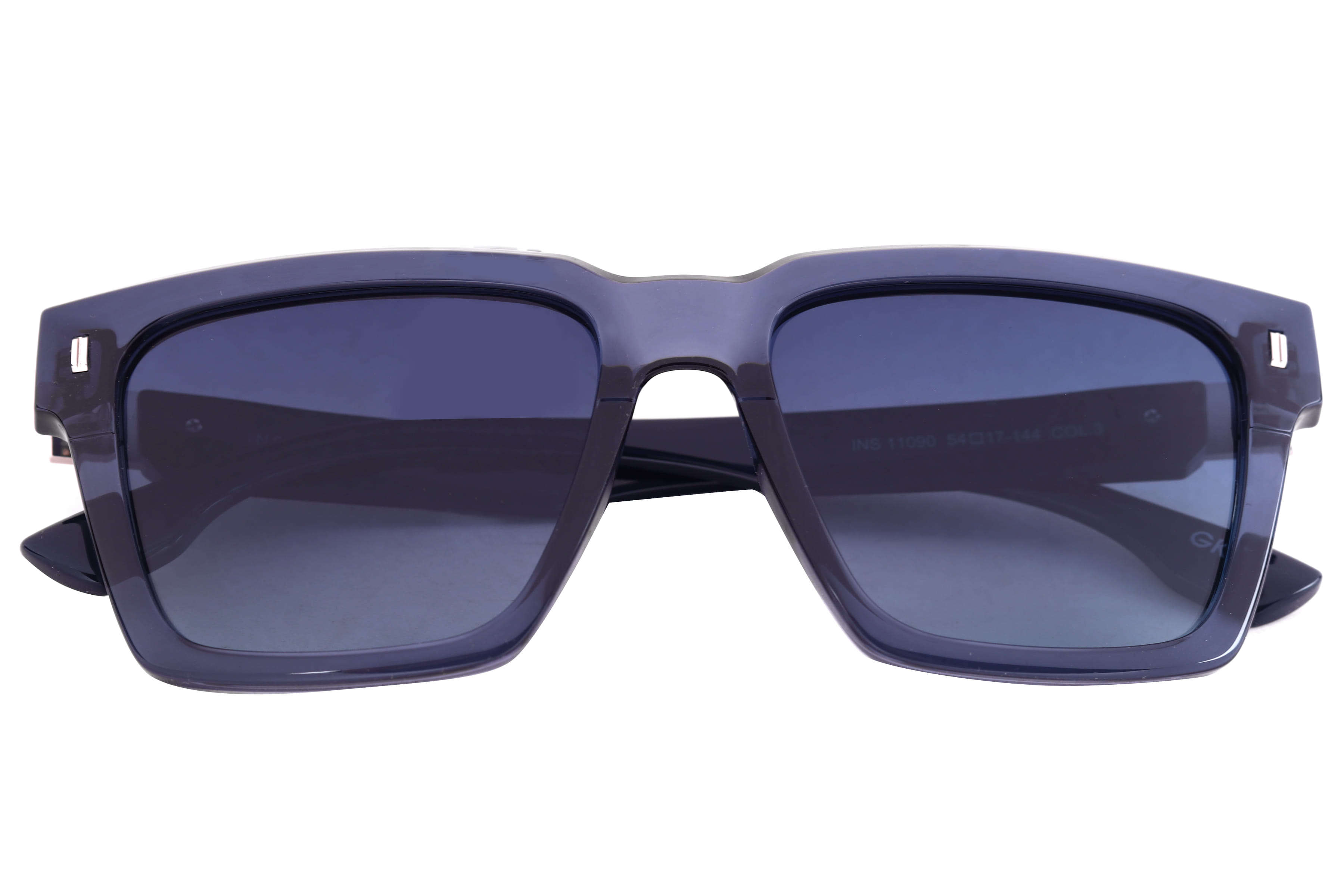 Inspira 11090 Sunglass Blue Male Full Shell Sunglass — Blue frame — view 4